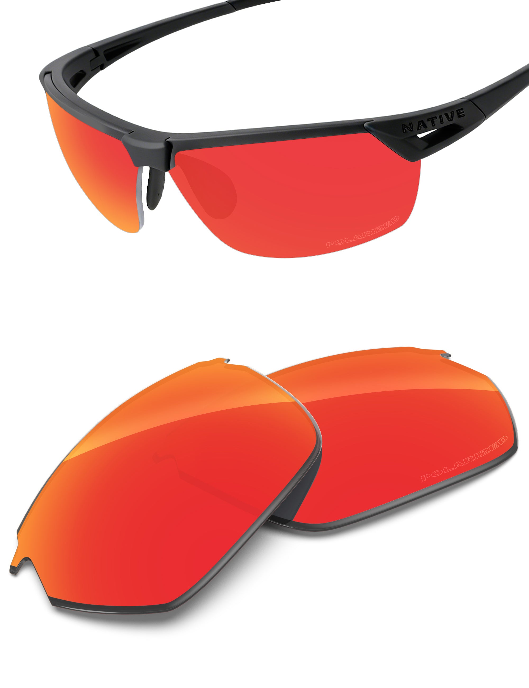 Fire Red FlashMirror™-Polarized