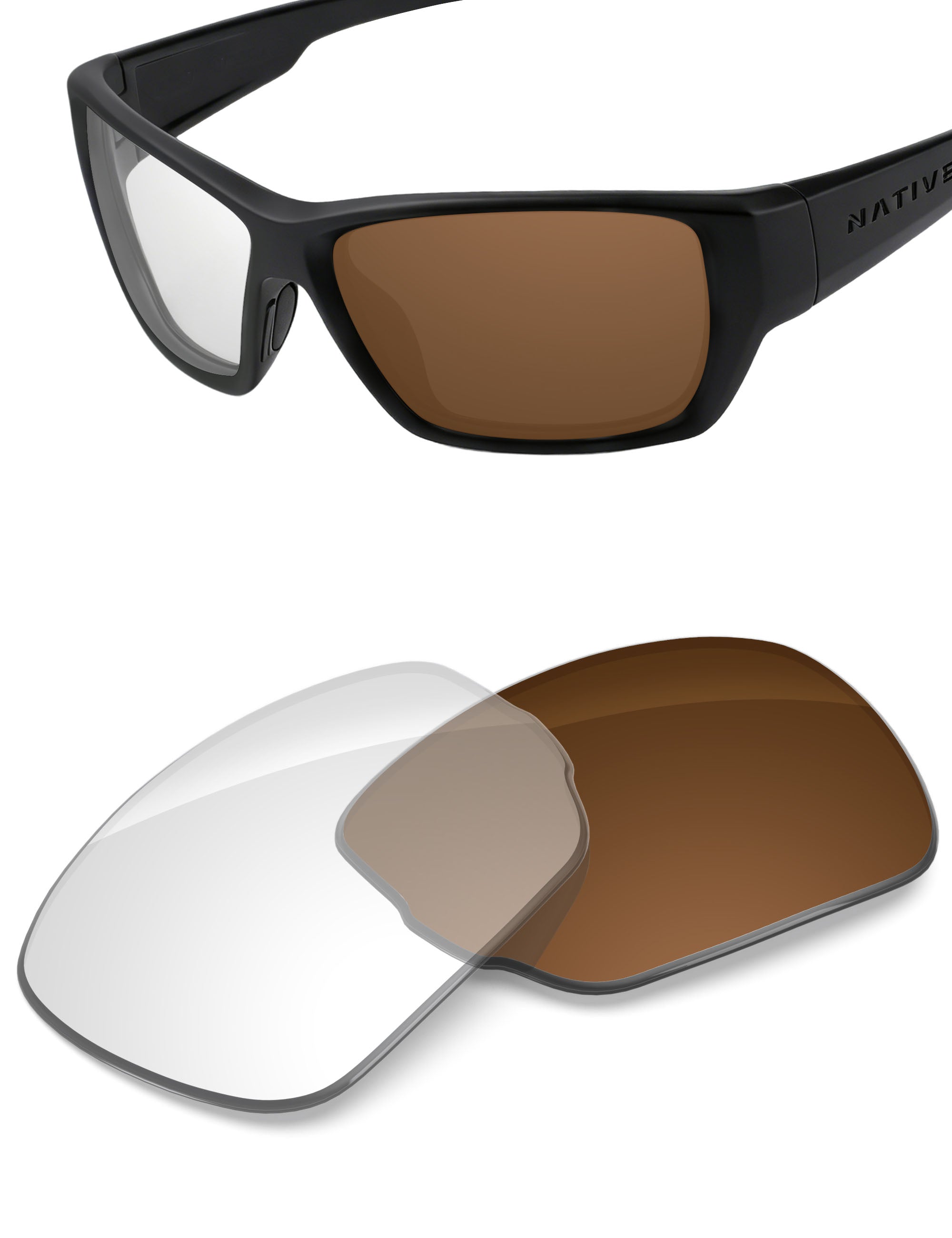 Adapt Brown Photochromic-Non-Polarized