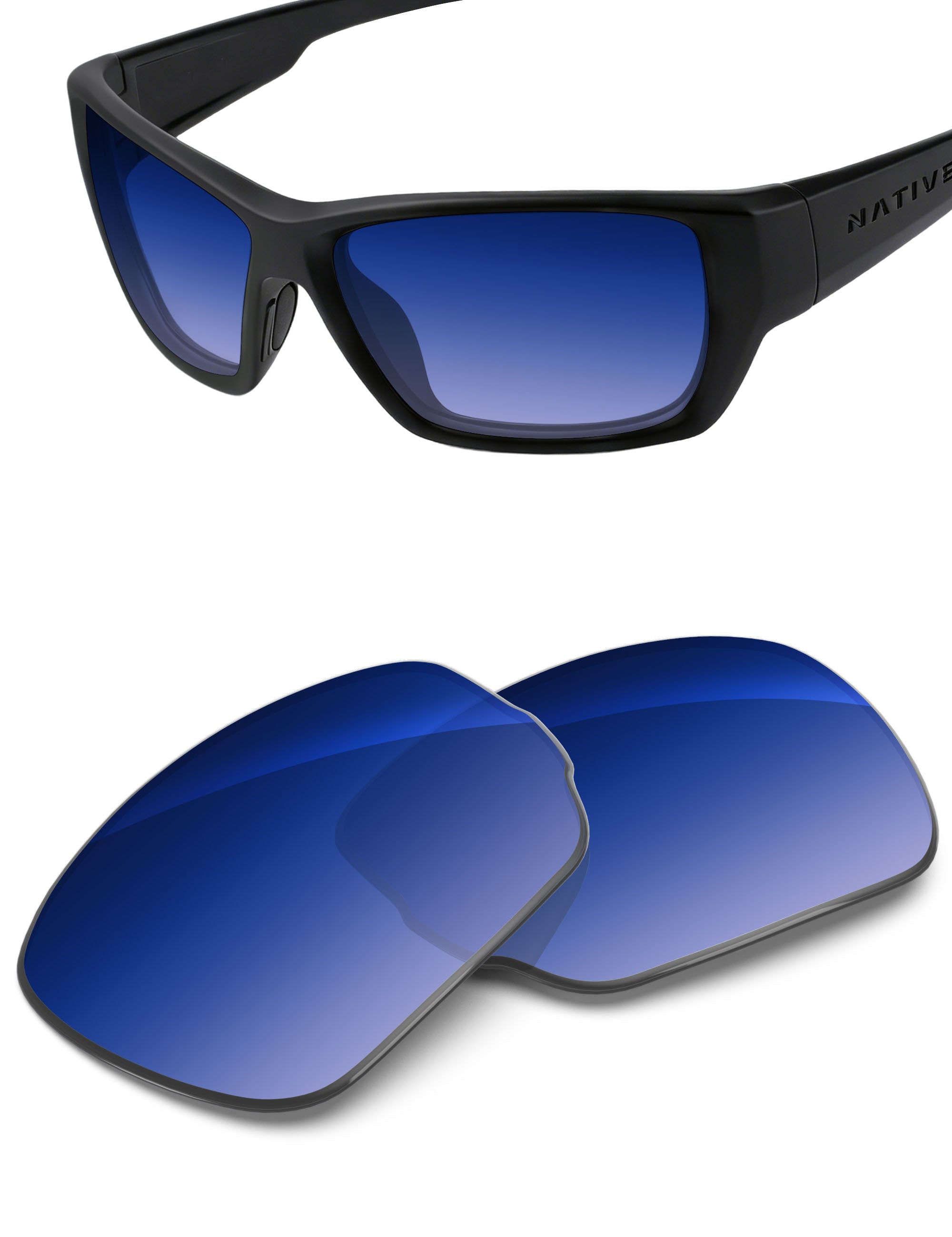 Aqua Blue Gradient-Non-Polarized