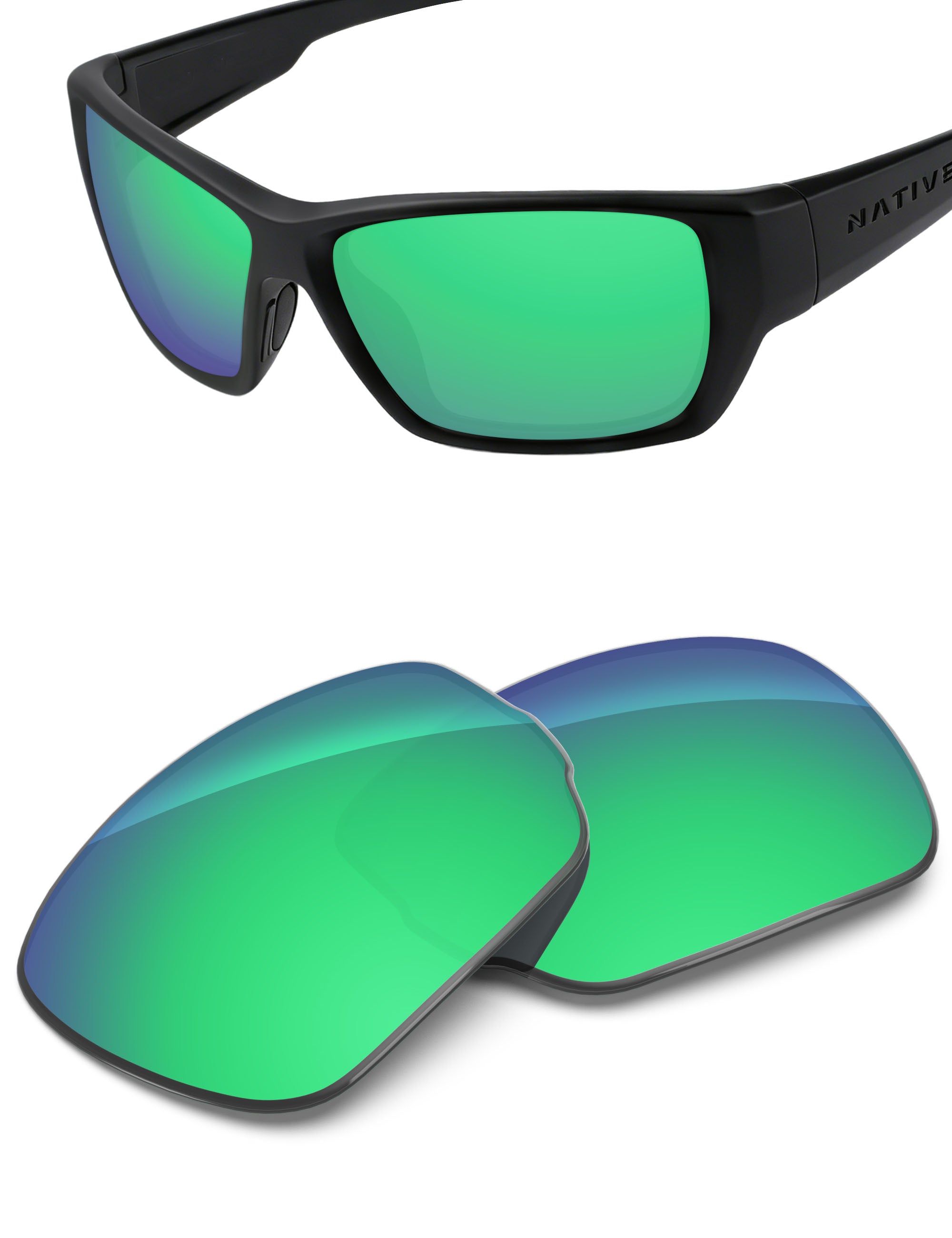 Emerald Green FlashMirror™-Non-Polarized