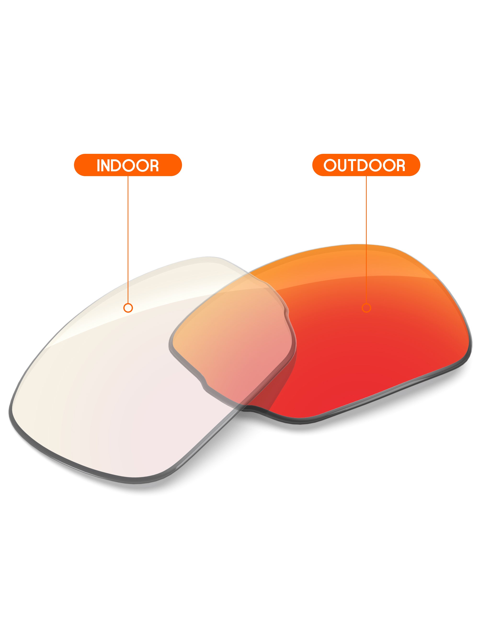 Fire Red FlashMirror™ Photochromic-Non-Polarized