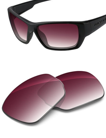 Wine Red Gradient-Non-Polarized