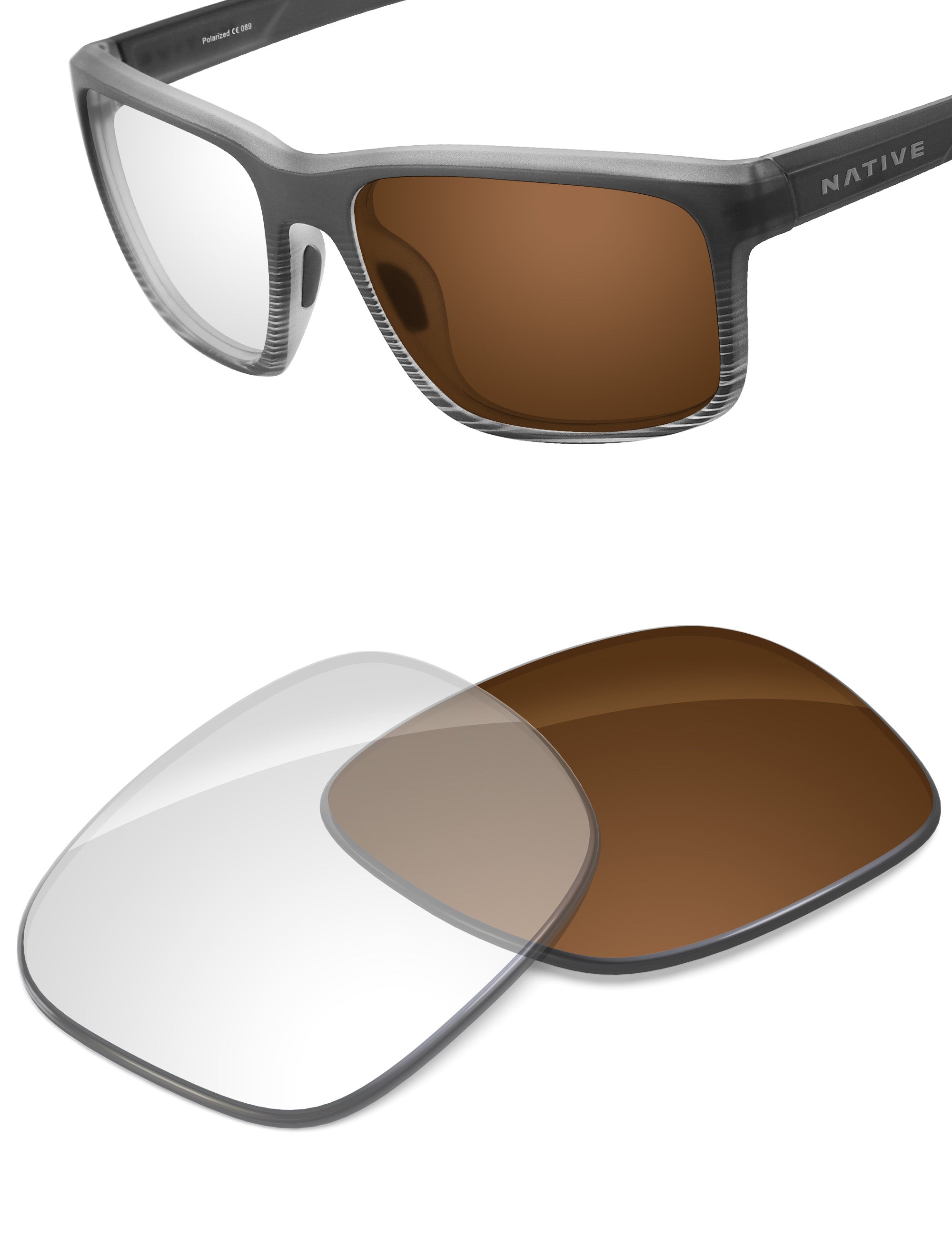 Adapt Brown Photochromic-Non-Polarized