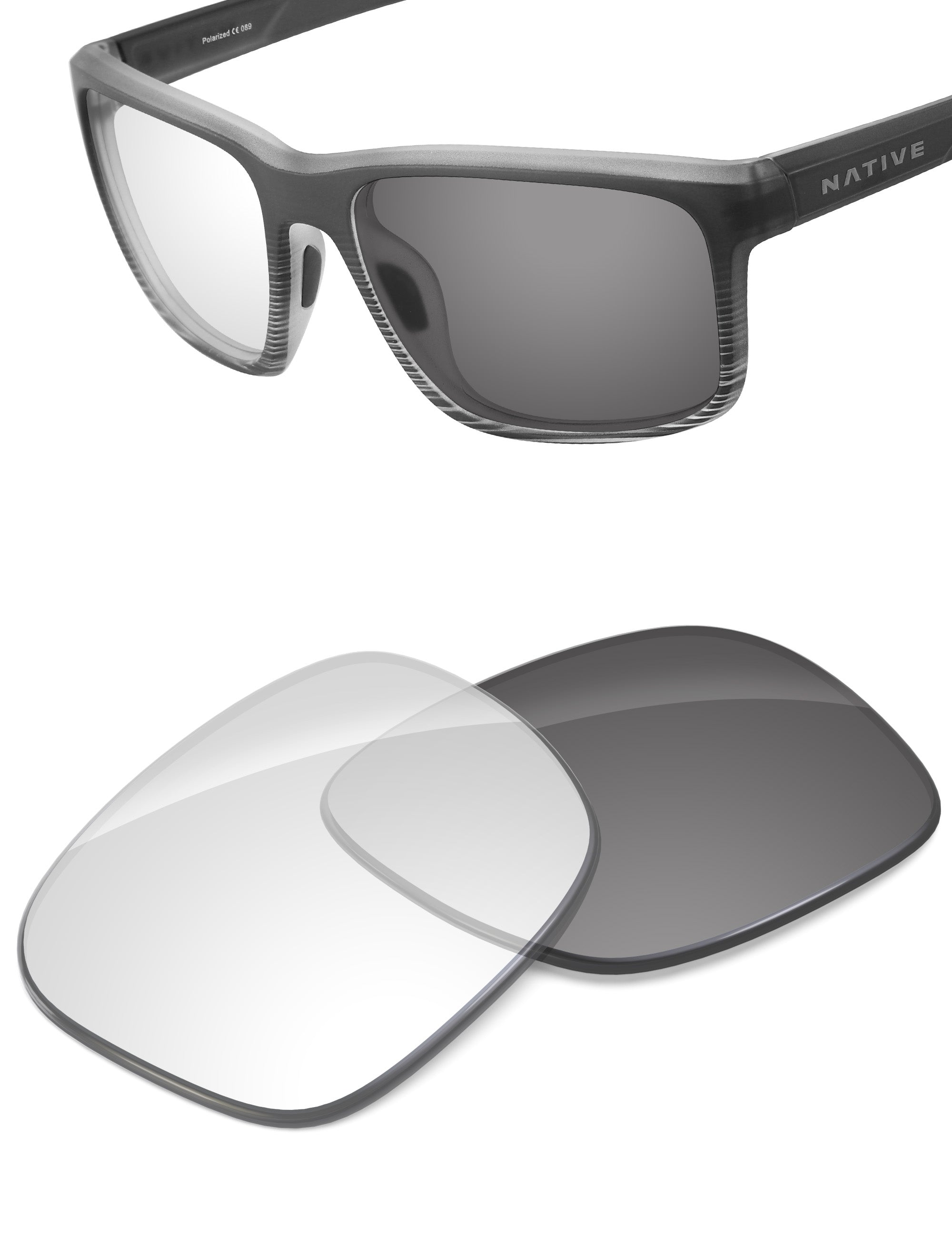 Adapt Gray Photochromic-Non-Polarized