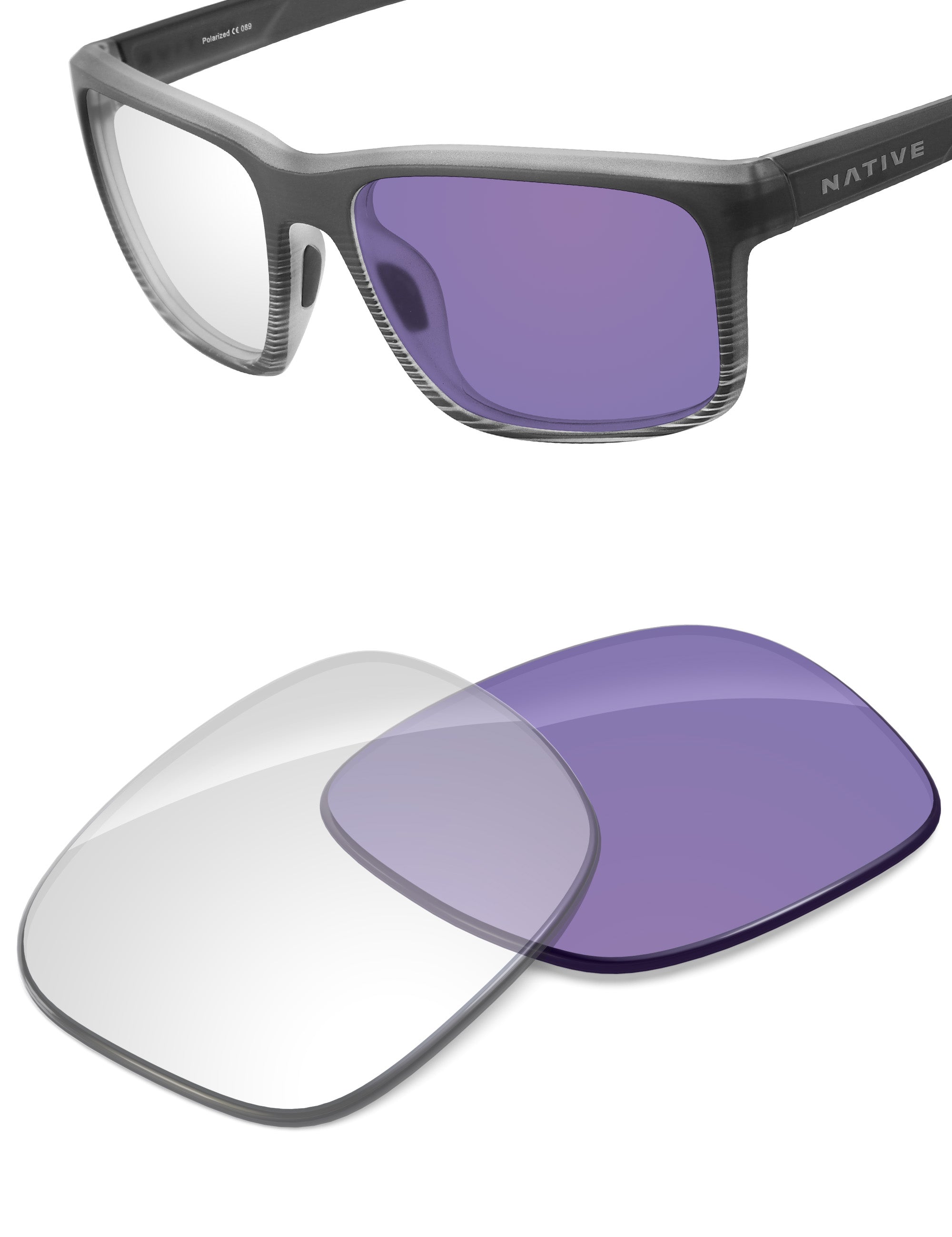 Adapt Purple Photochromic-Non-Polarized