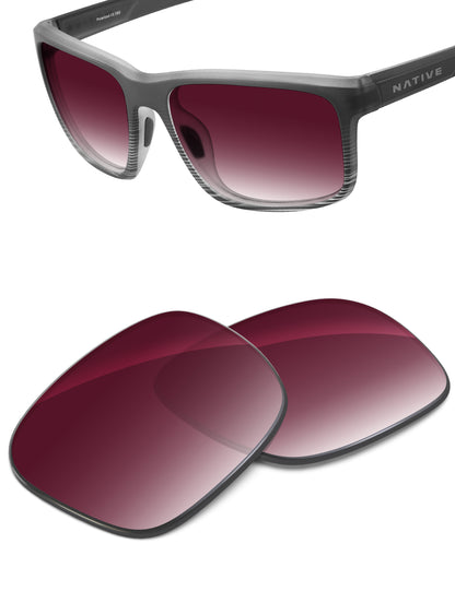 Wine Red Gradient-Non-Polarized