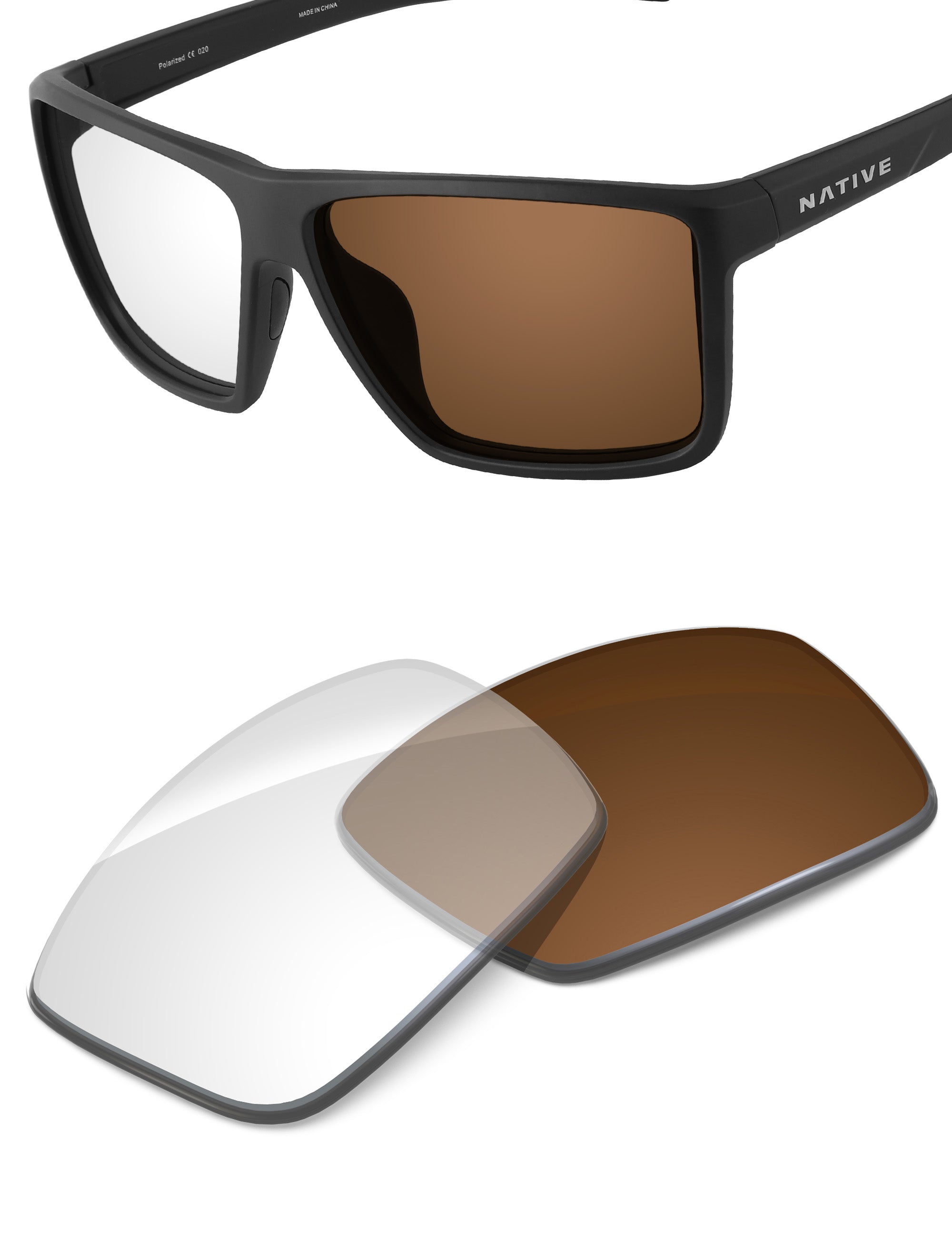 Adapt Brown Photochromic-Non-Polarized