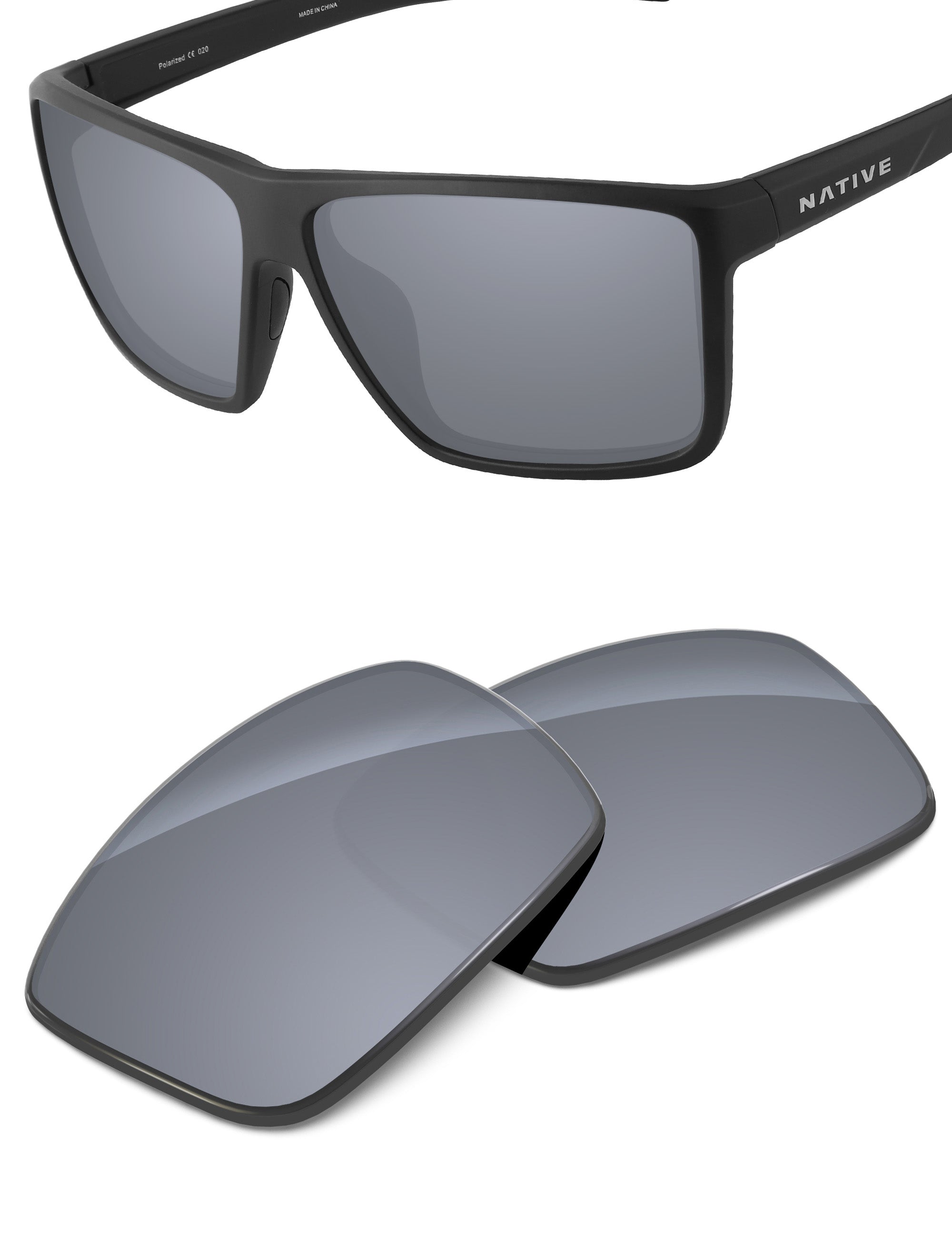 Silver Metallic FlashMirror™-Non-Polarized
