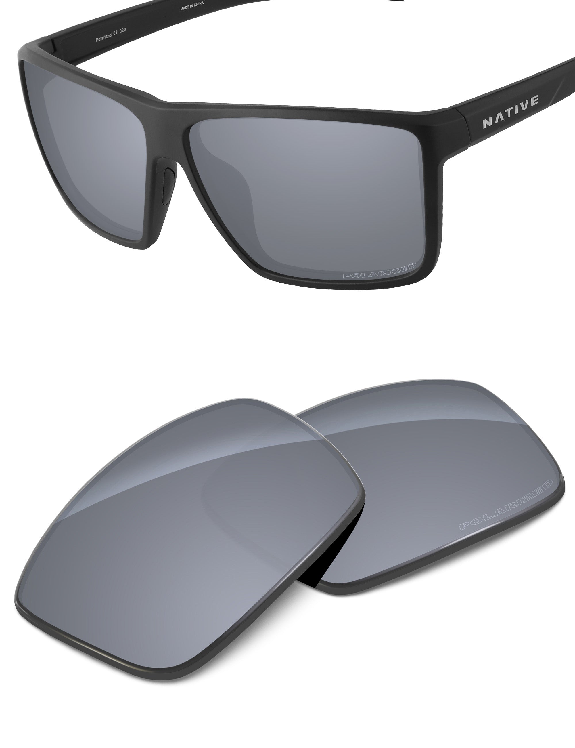Silver Metallic FlashMirror™-Polarized