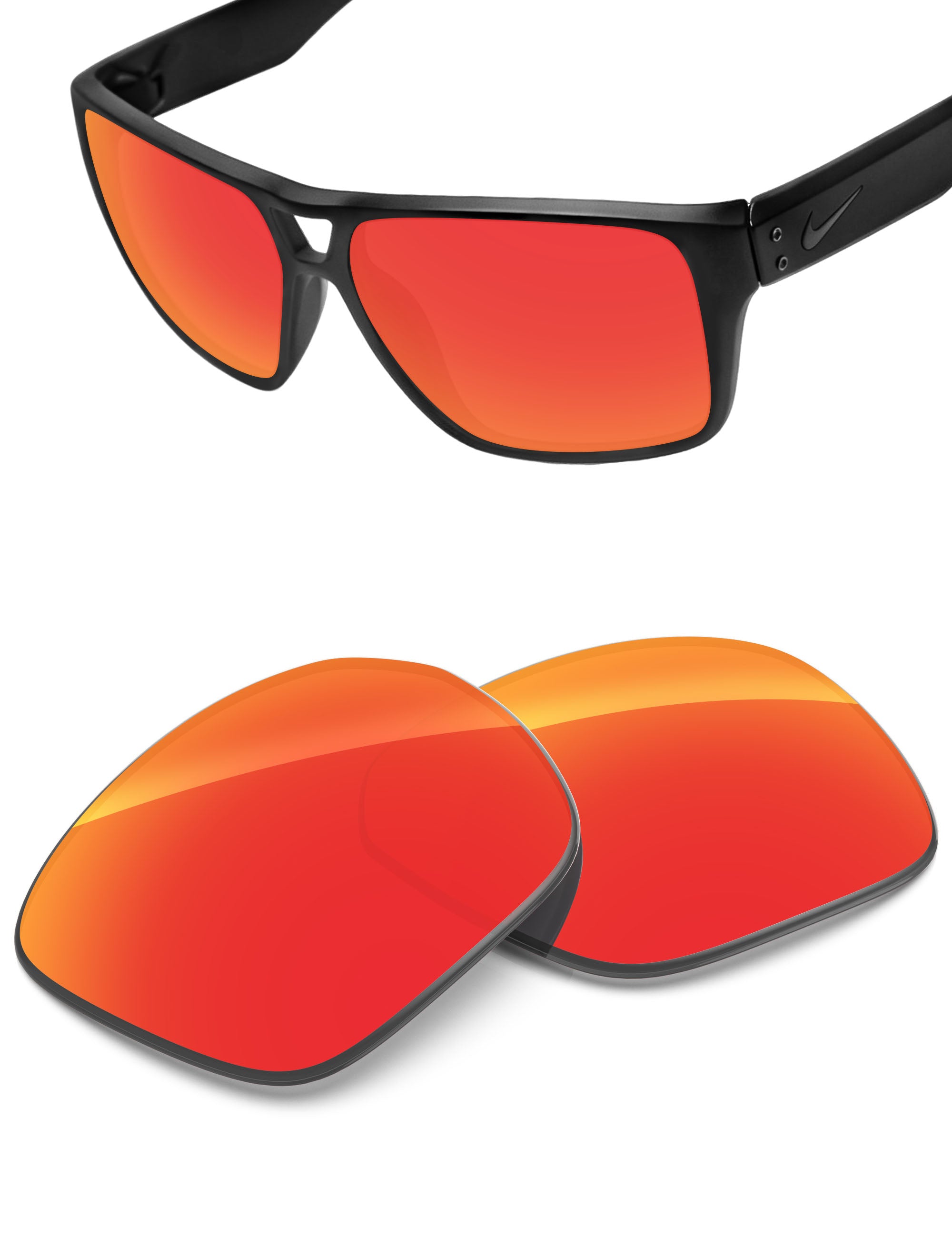 Fire Red FlashMirror™-Non-Polarized