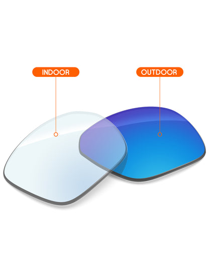 Sky Blue FlashMirror™ Photochromic-Non-Polarized