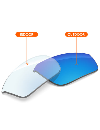 Sky Blue FlashMirror™ Photochromic-Non-Polarized