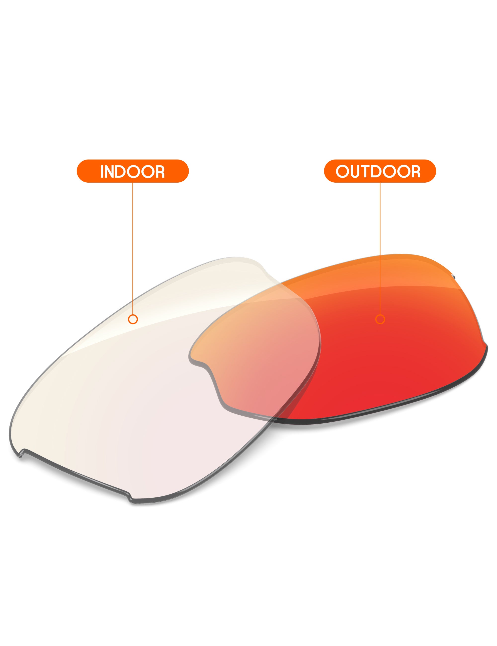 Fire Red FlashMirror™ Photochromic-Non-Polarized
