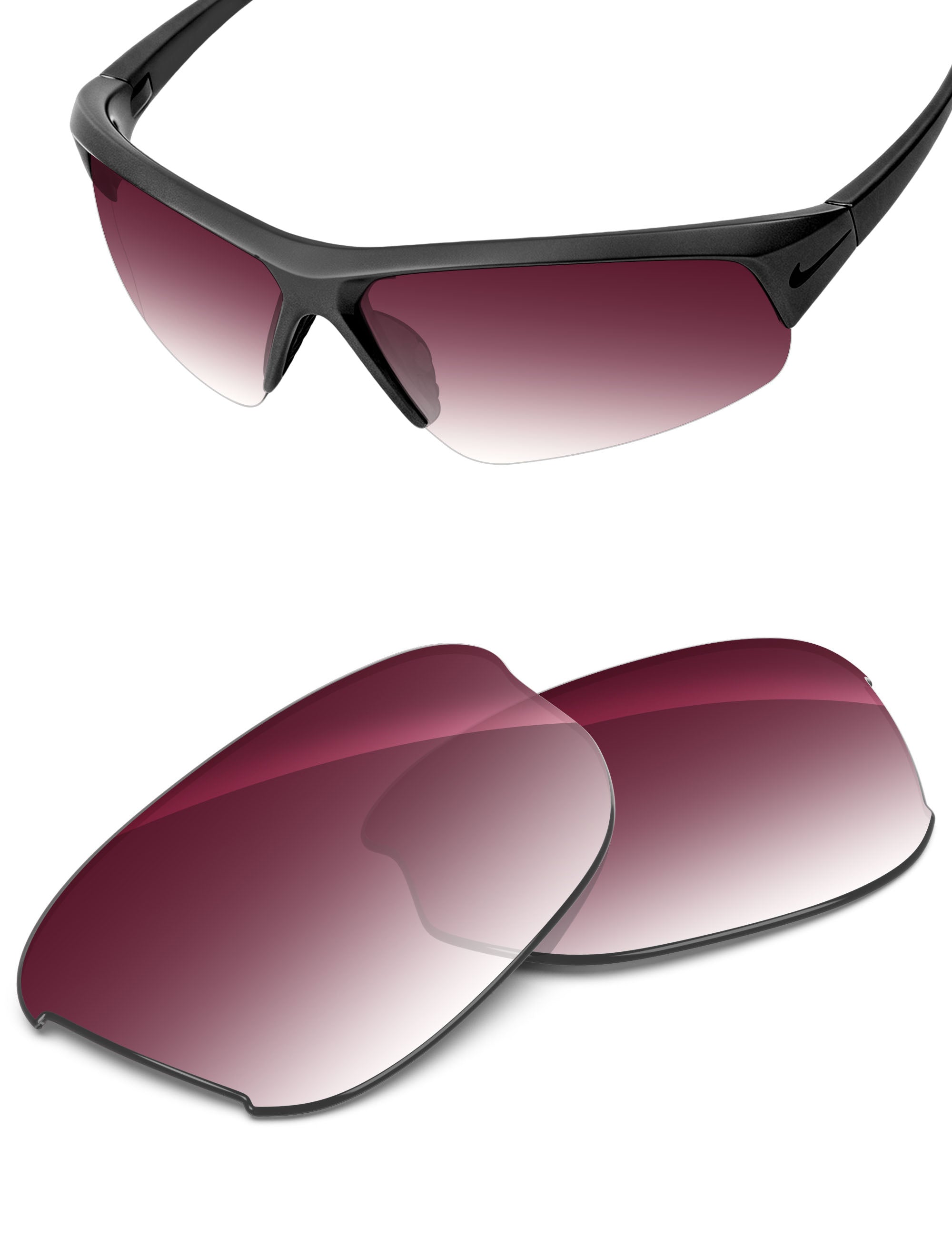 Wine Red Gradient-Non-Polarized
