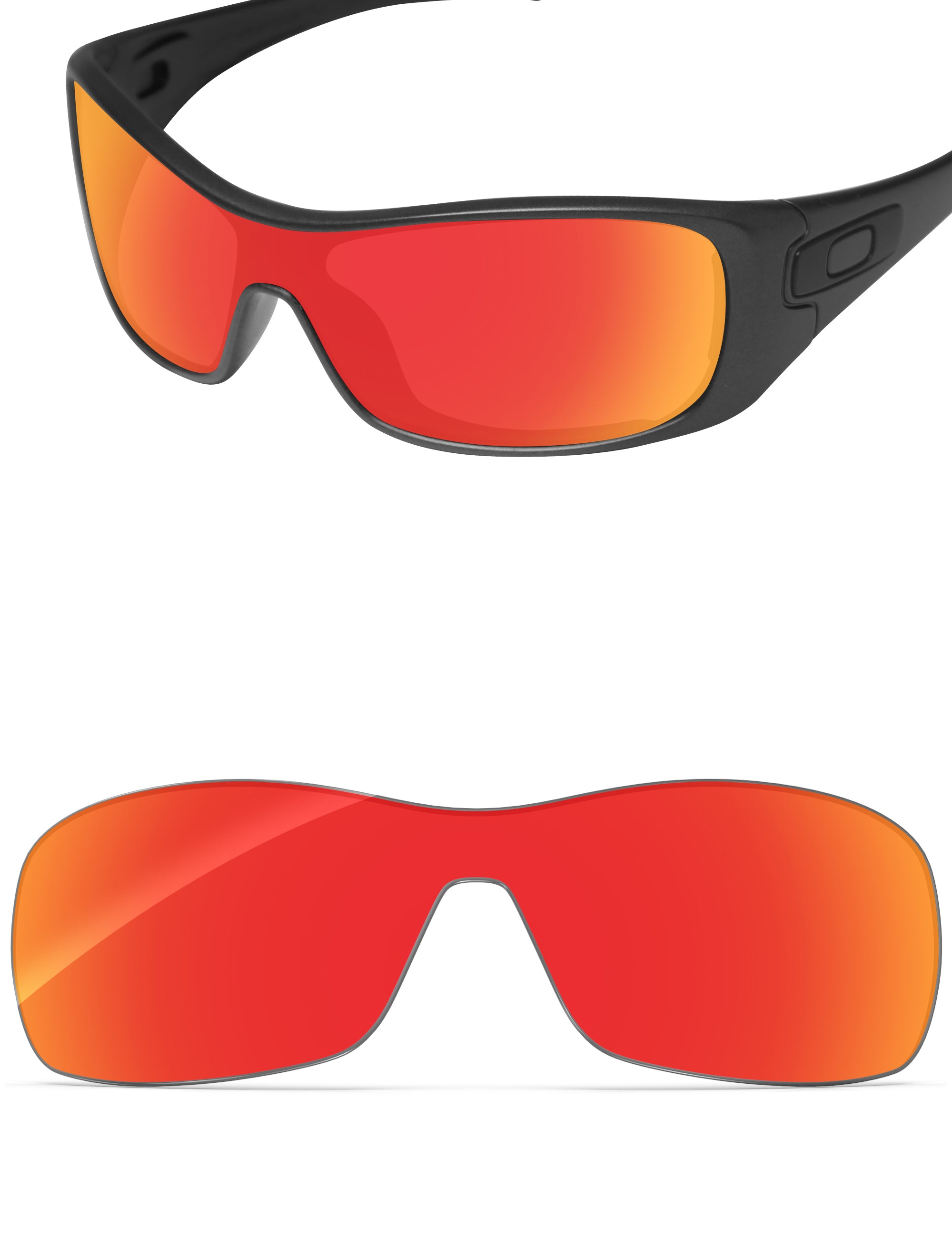 Fire Red FlashMirror™-Non-Polarized