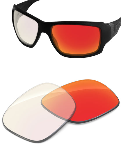 Fire Red FlashMirror™ Photochromic-Non-Polarized