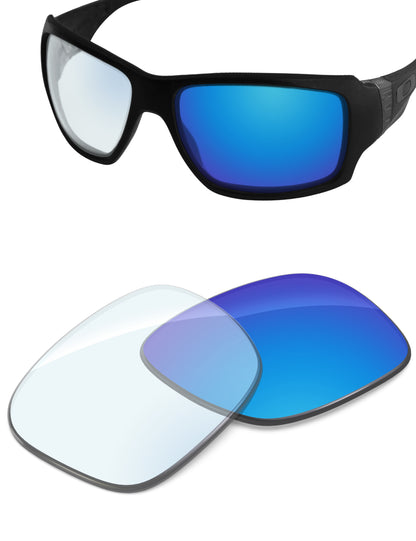 Sky Blue FlashMirror™ Photochromic-Non-Polarized