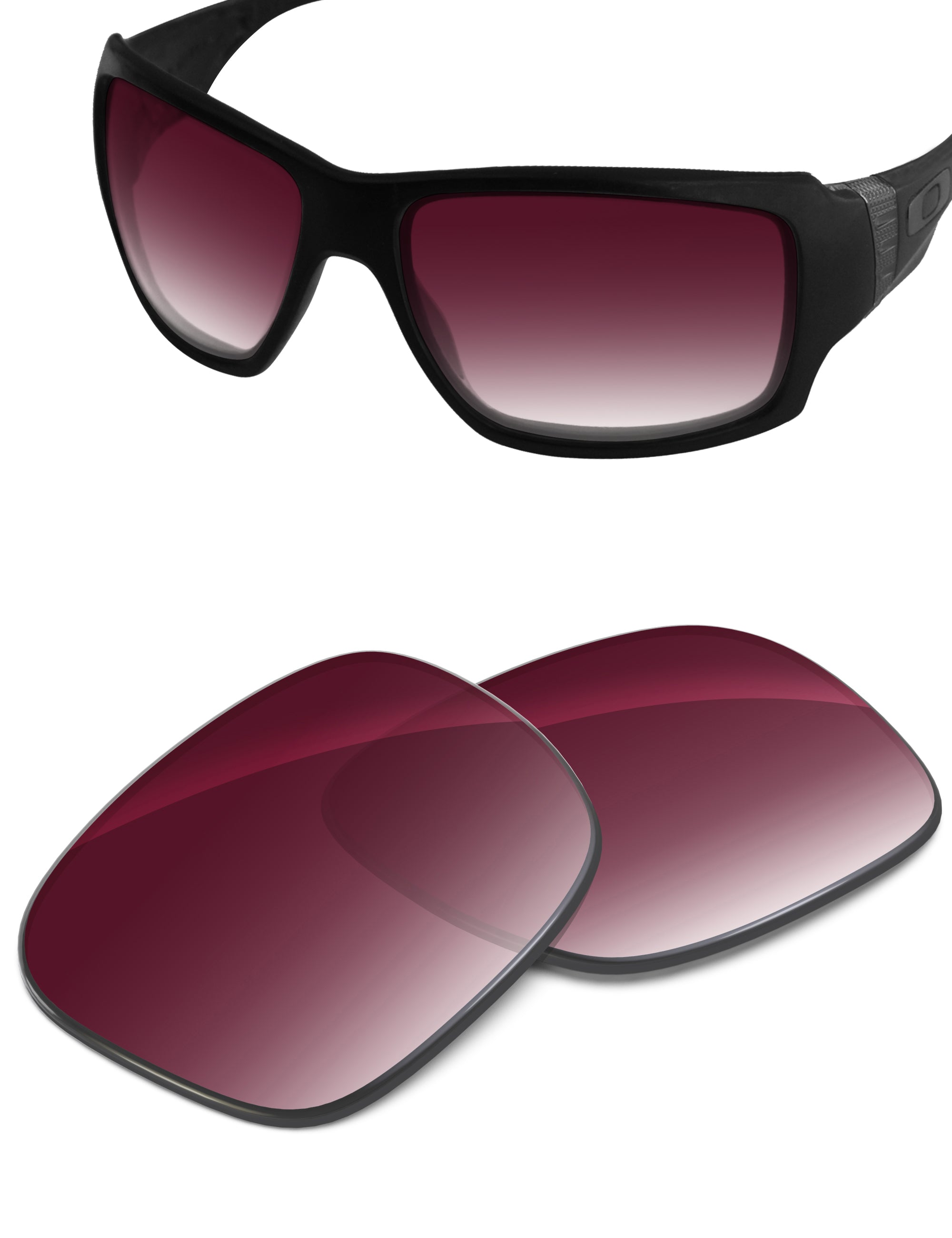 Wine Red Gradient-Non-Polarized