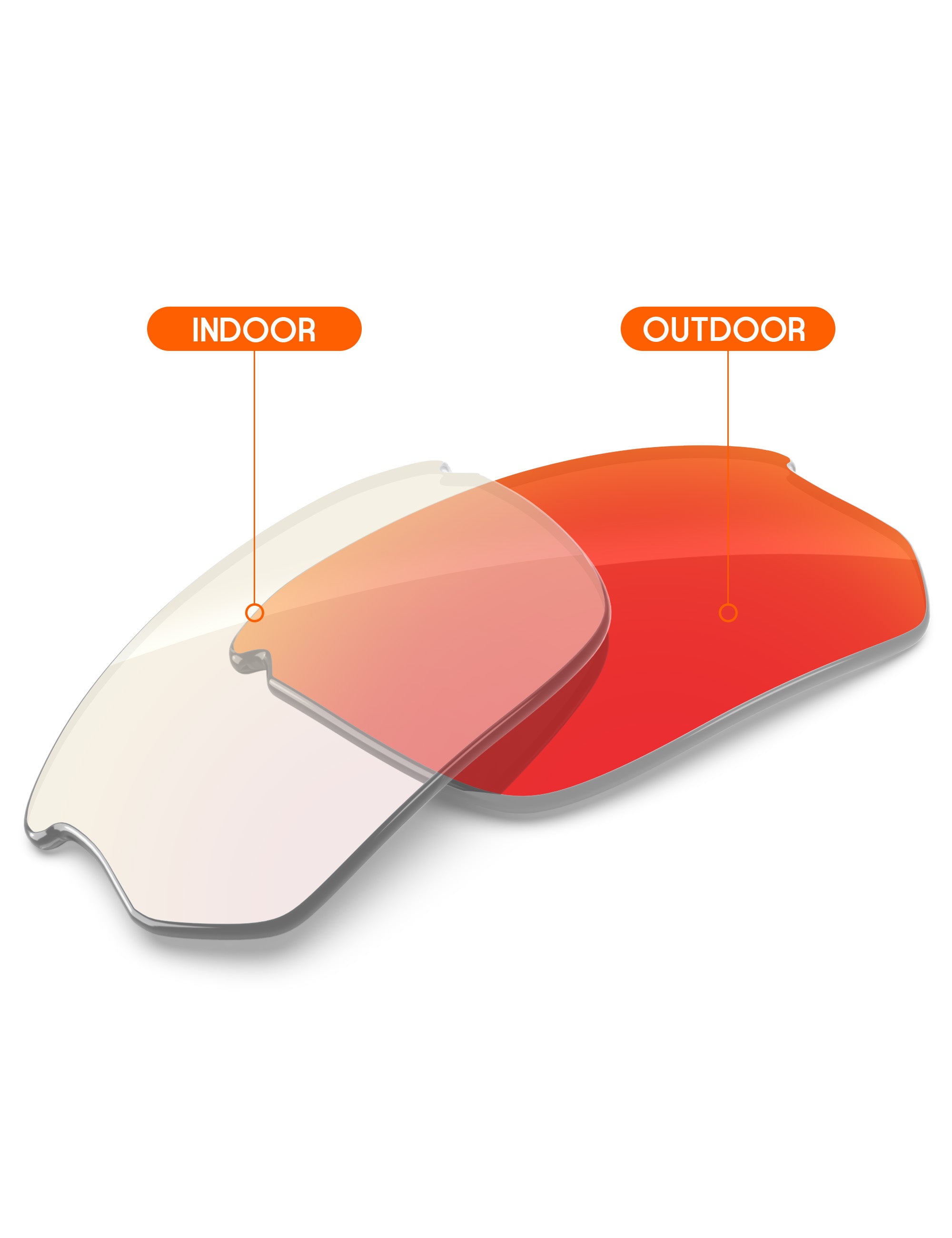 Fire Red FlashMirror™ Photochromic-Non-Polarized
