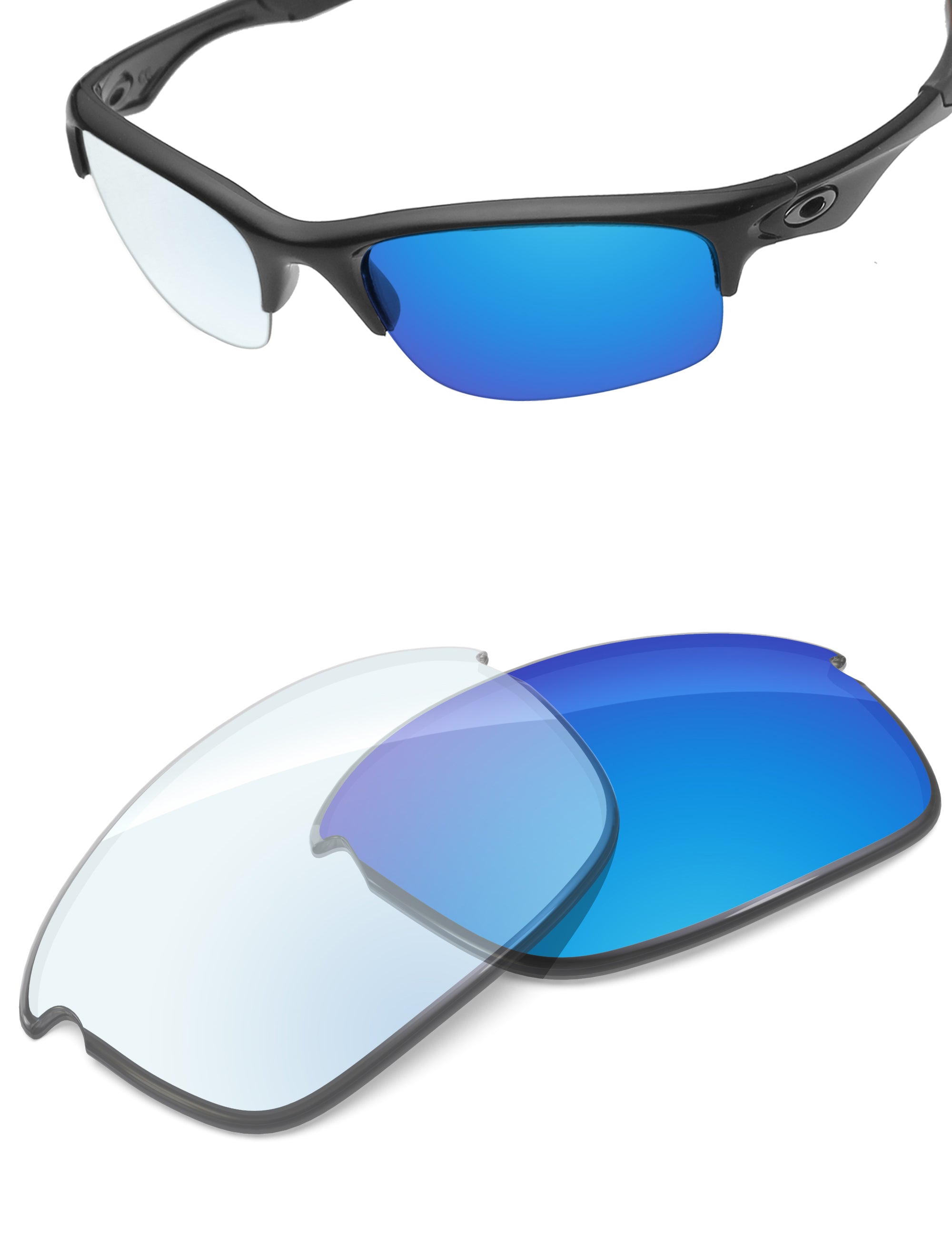 Sky Blue FlashMirror™ Photochromic-Non-Polarized