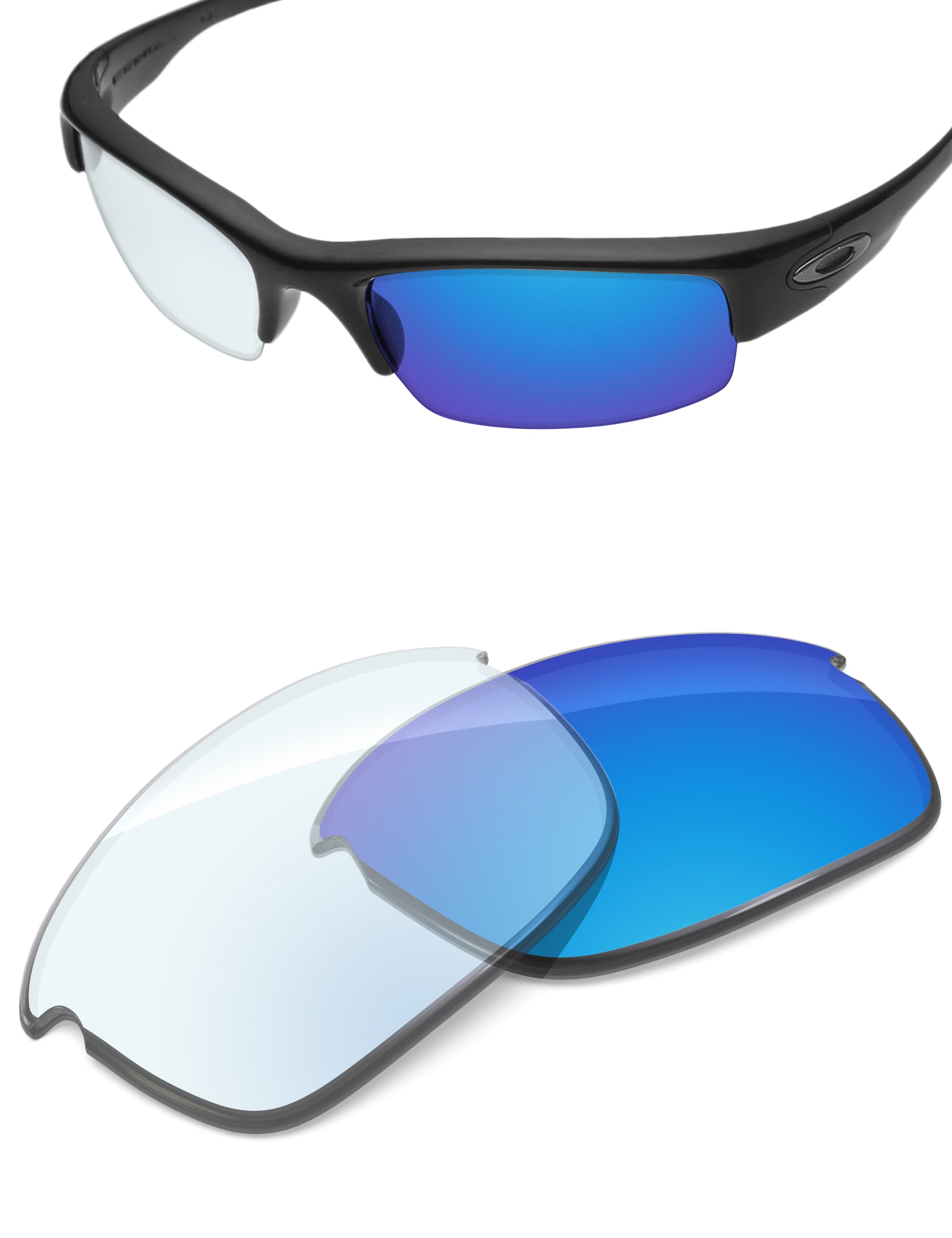 Sky Blue FlashMirror™ Photochromic-Non-Polarized