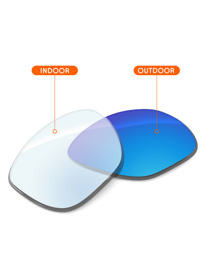 Sky Blue FlashMirror™ Photochromic-Non-Polarized