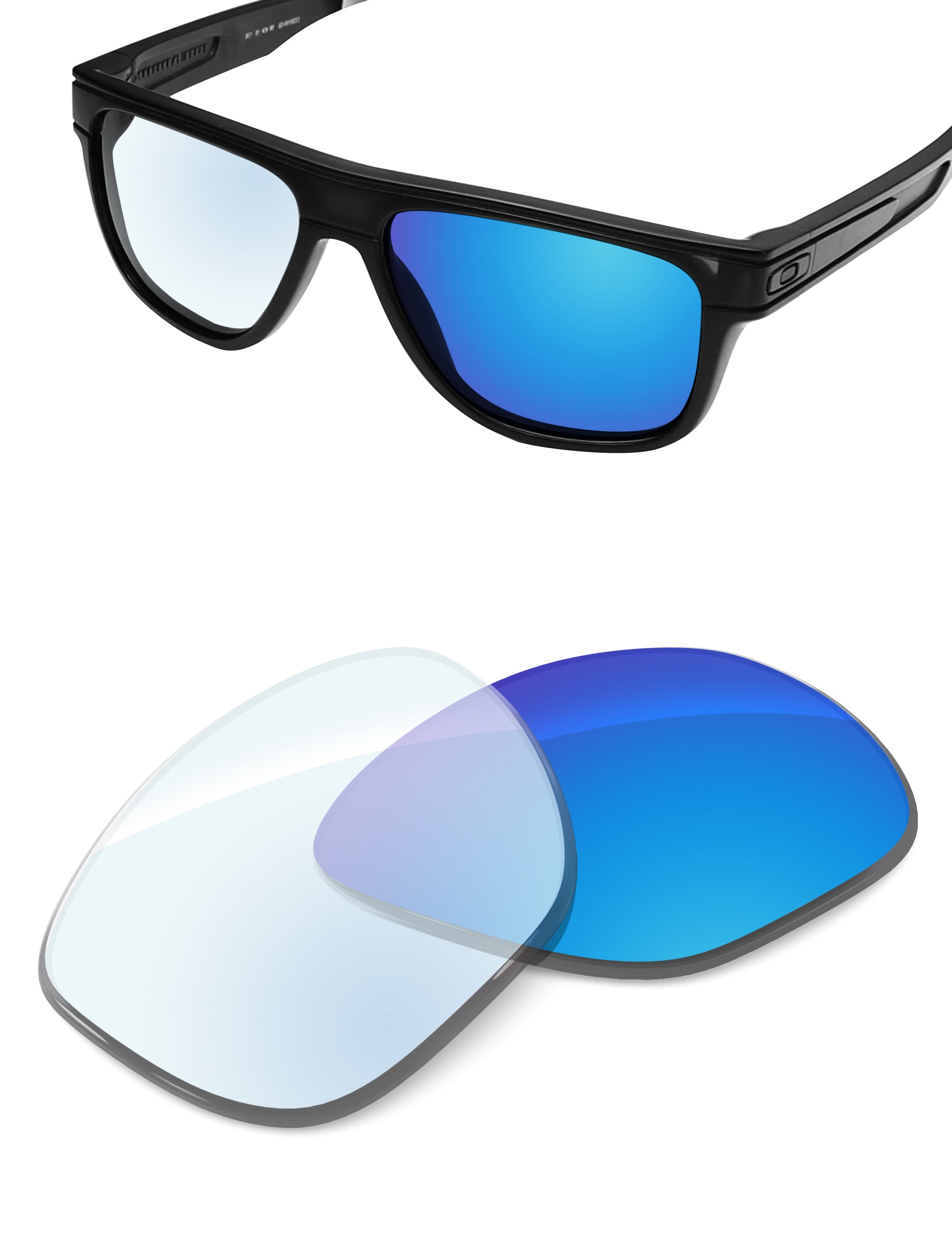 Sky Blue FlashMirror™ Photochromic-Non-Polarized
