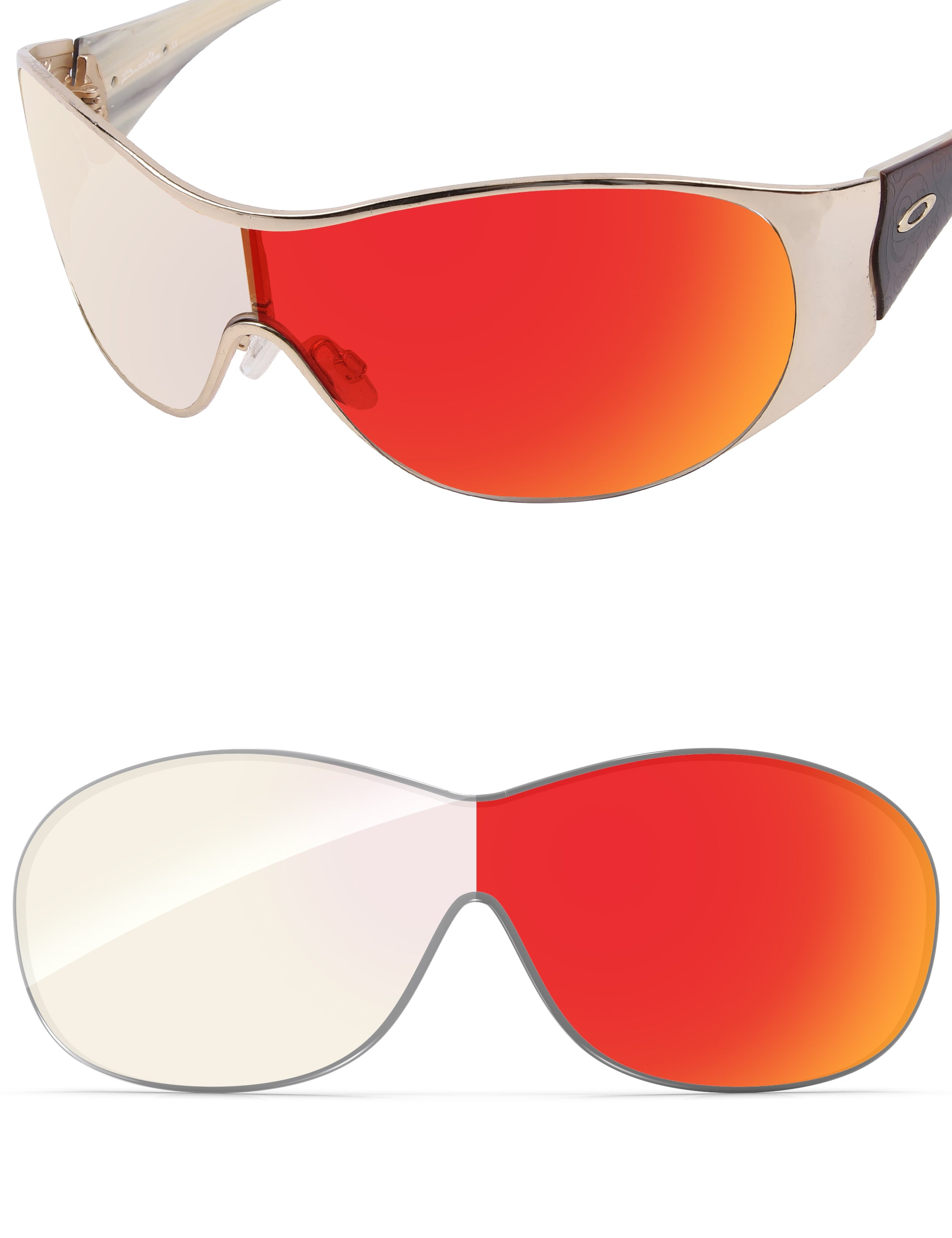 Fire Red FlashMirror™ Photochromic-Non-Polarized