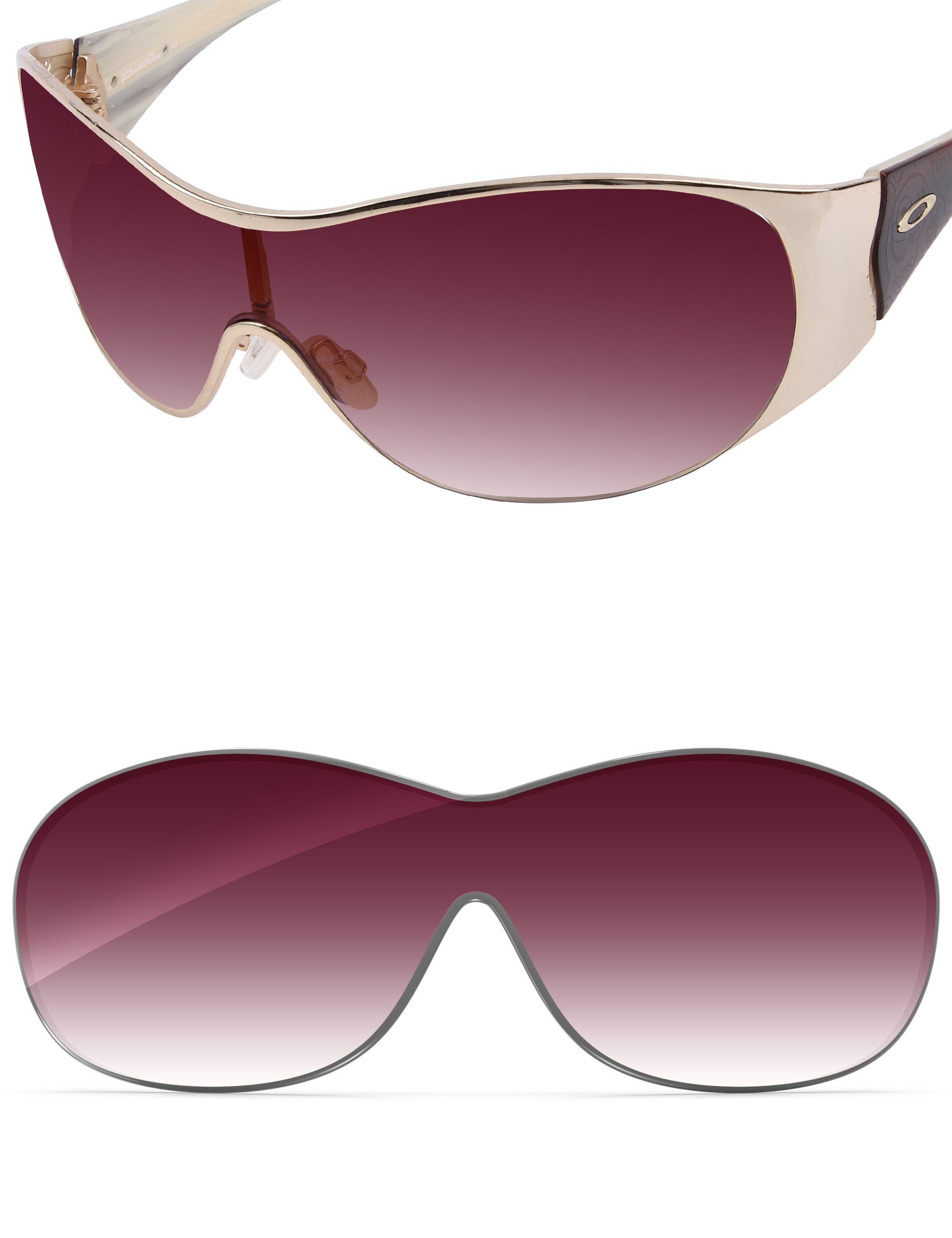 Wine Red Gradient-Non-Polarized