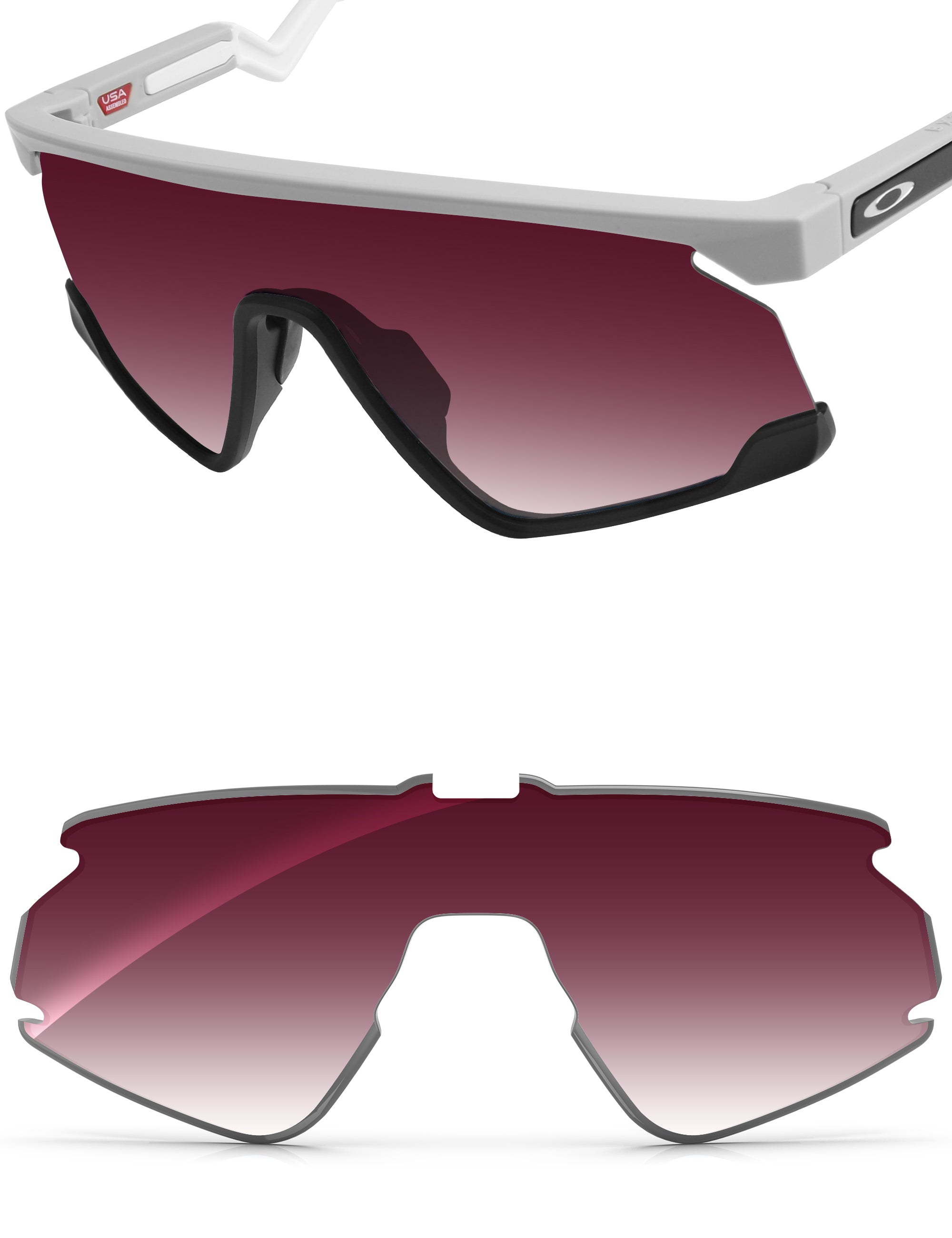 Wine Red Gradient-Non-Polarized