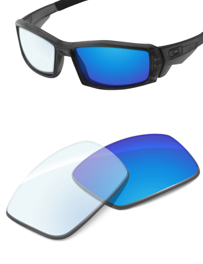 Sky Blue FlashMirror™ Photochromic-Non-Polarized