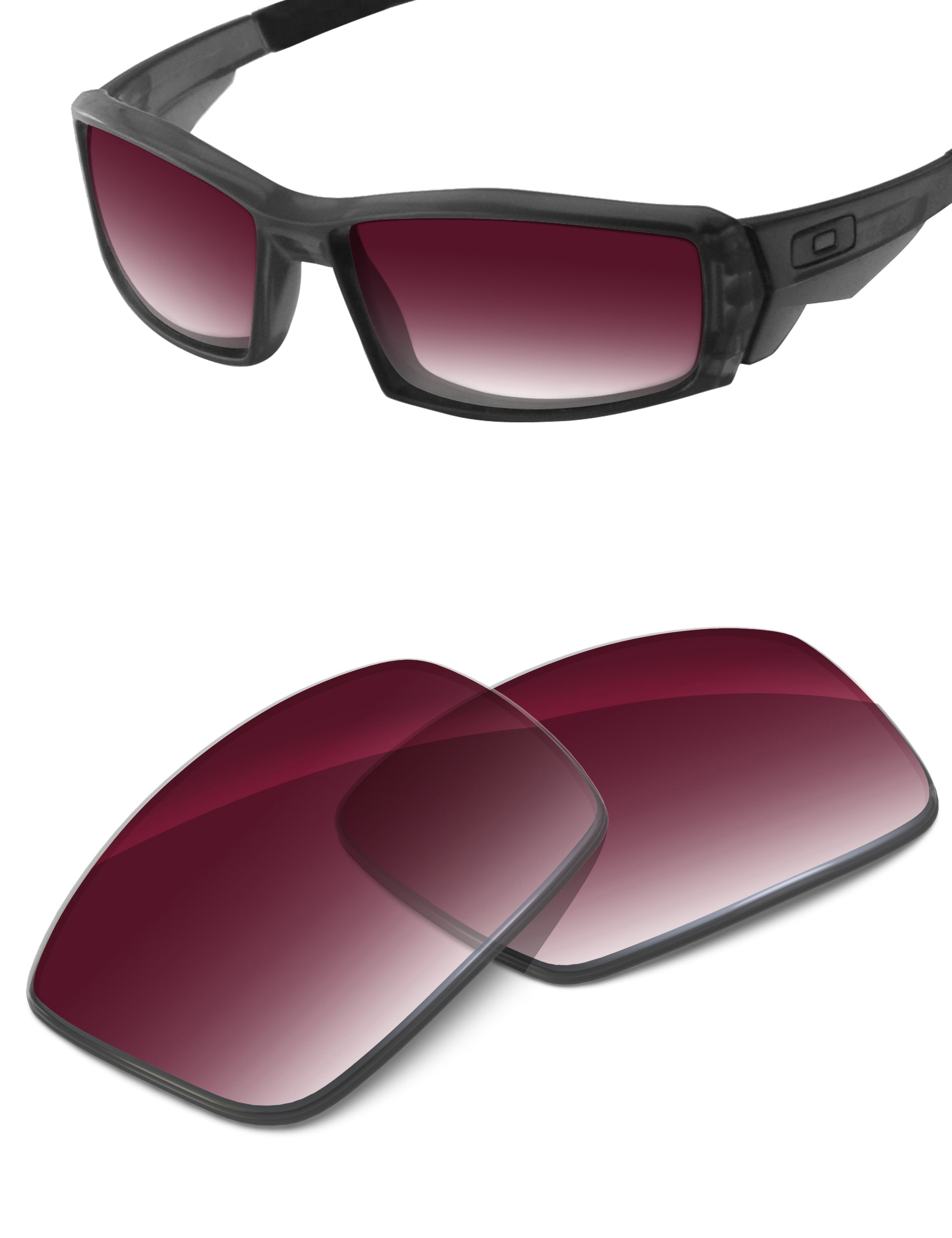 Wine Red Gradient-Non-Polarized