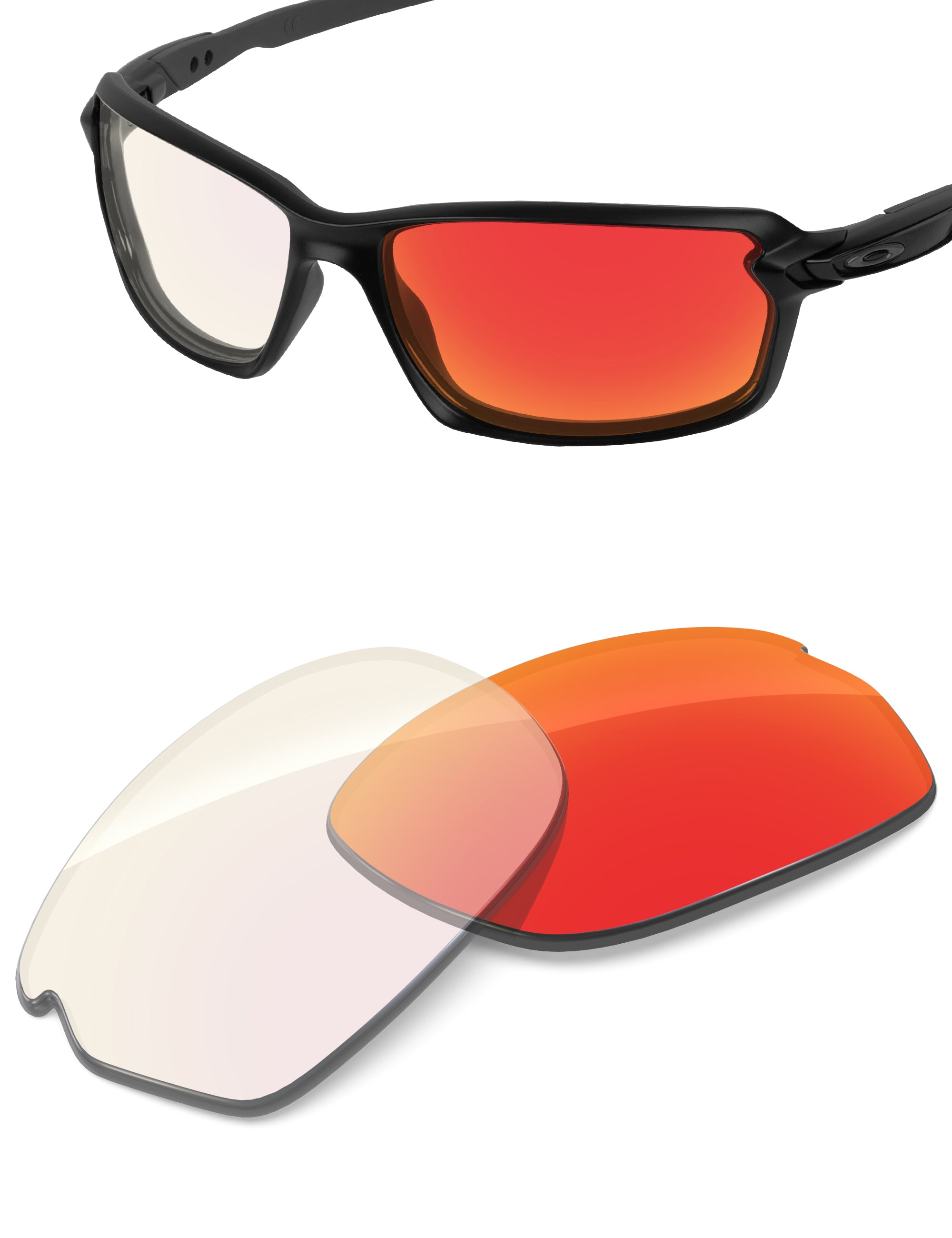 Fire Red FlashMirror™ Photochromic-Non-Polarized