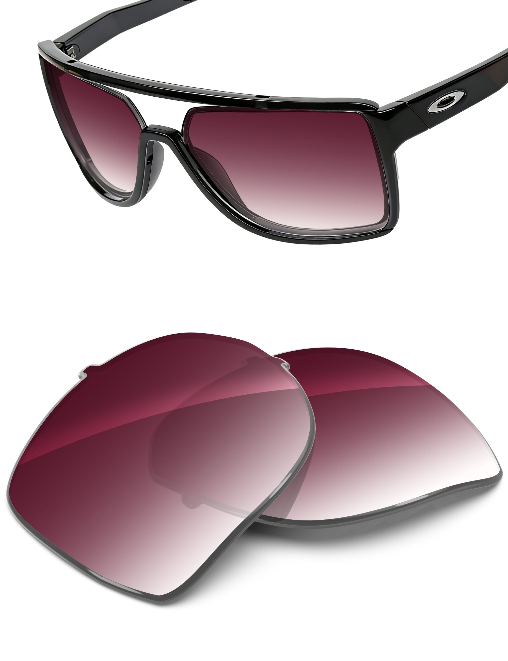 Wine Red Gradient-Non-Polarized