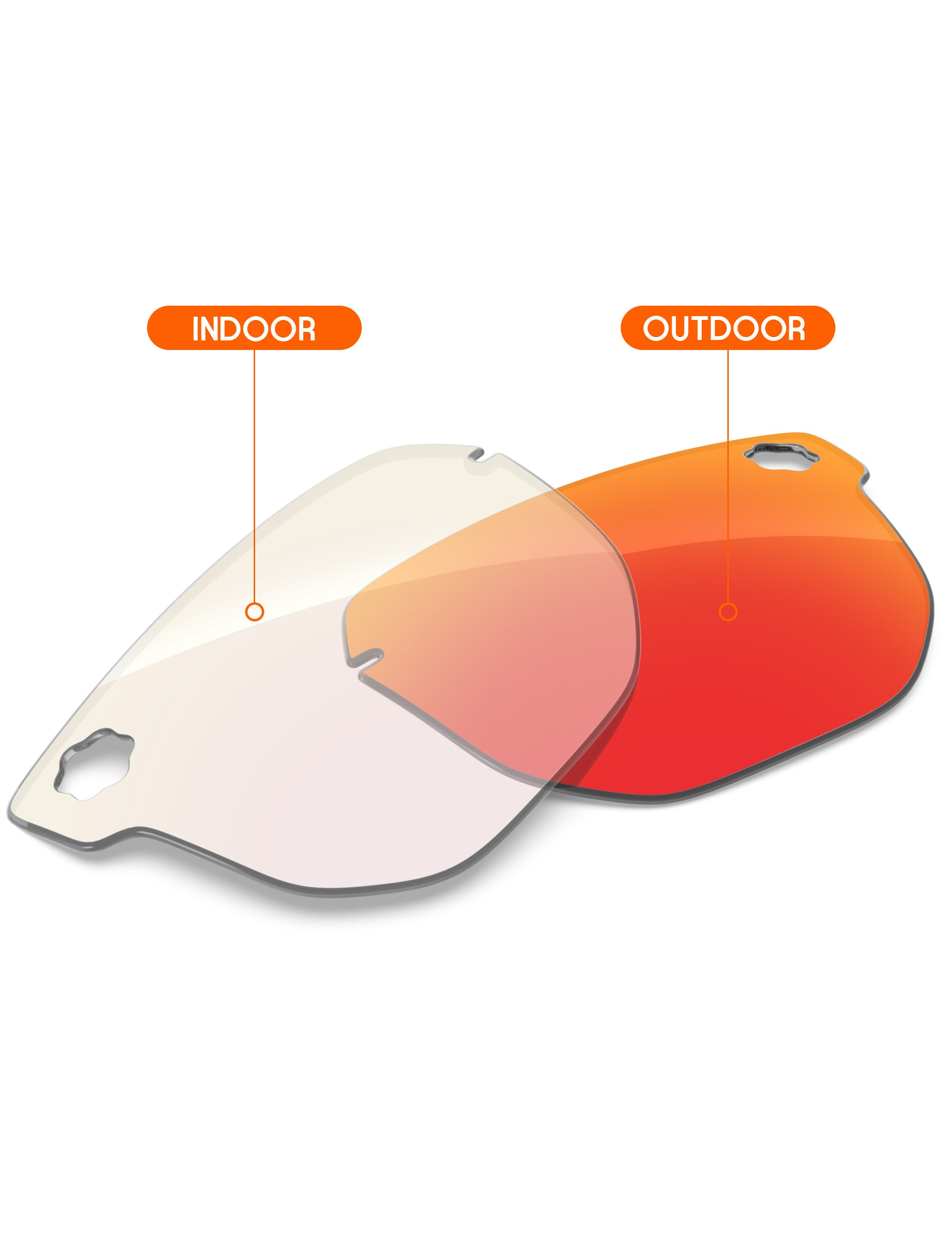 Fire Red FlashMirror™ Photochromic-Non-Polarized