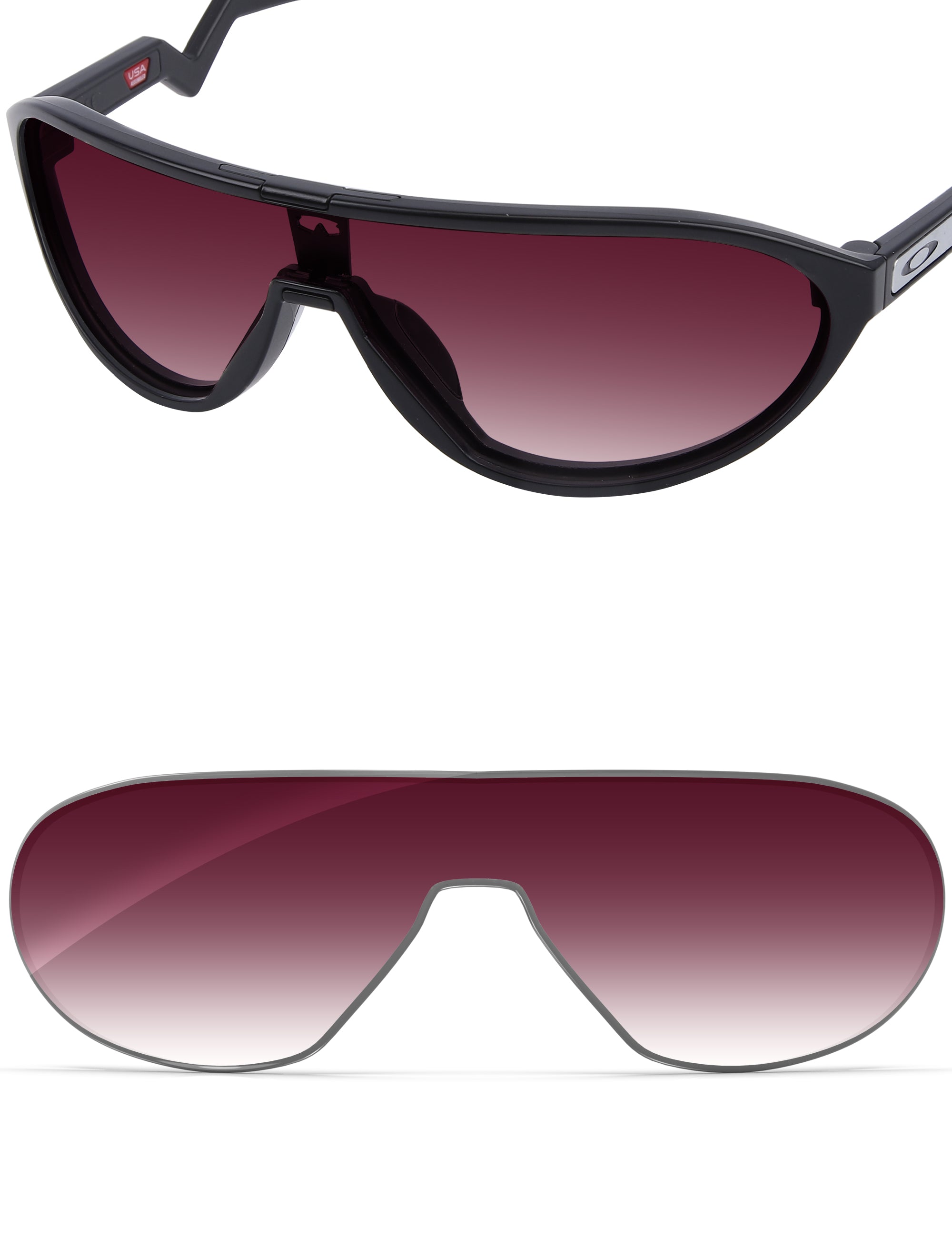 Wine Red Gradient-Non-Polarized