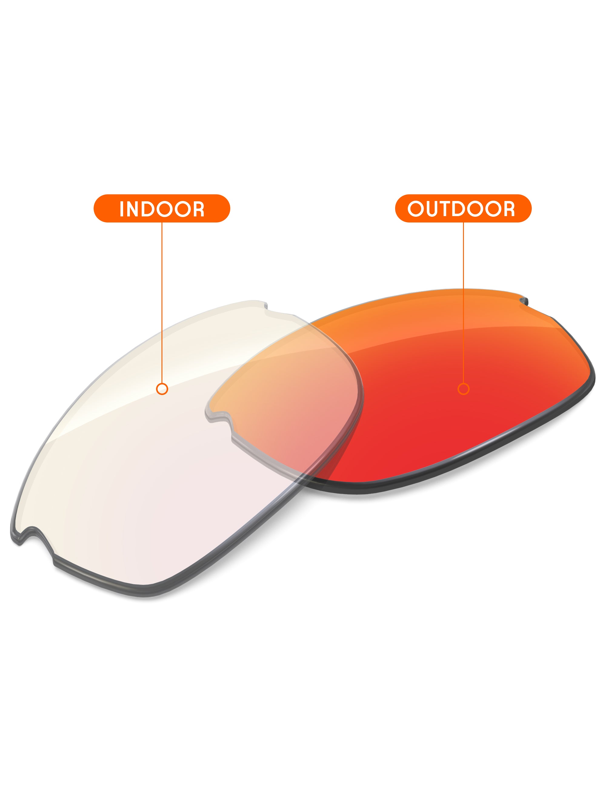 Fire Red FlashMirror™ Photochromic-Non-Polarized