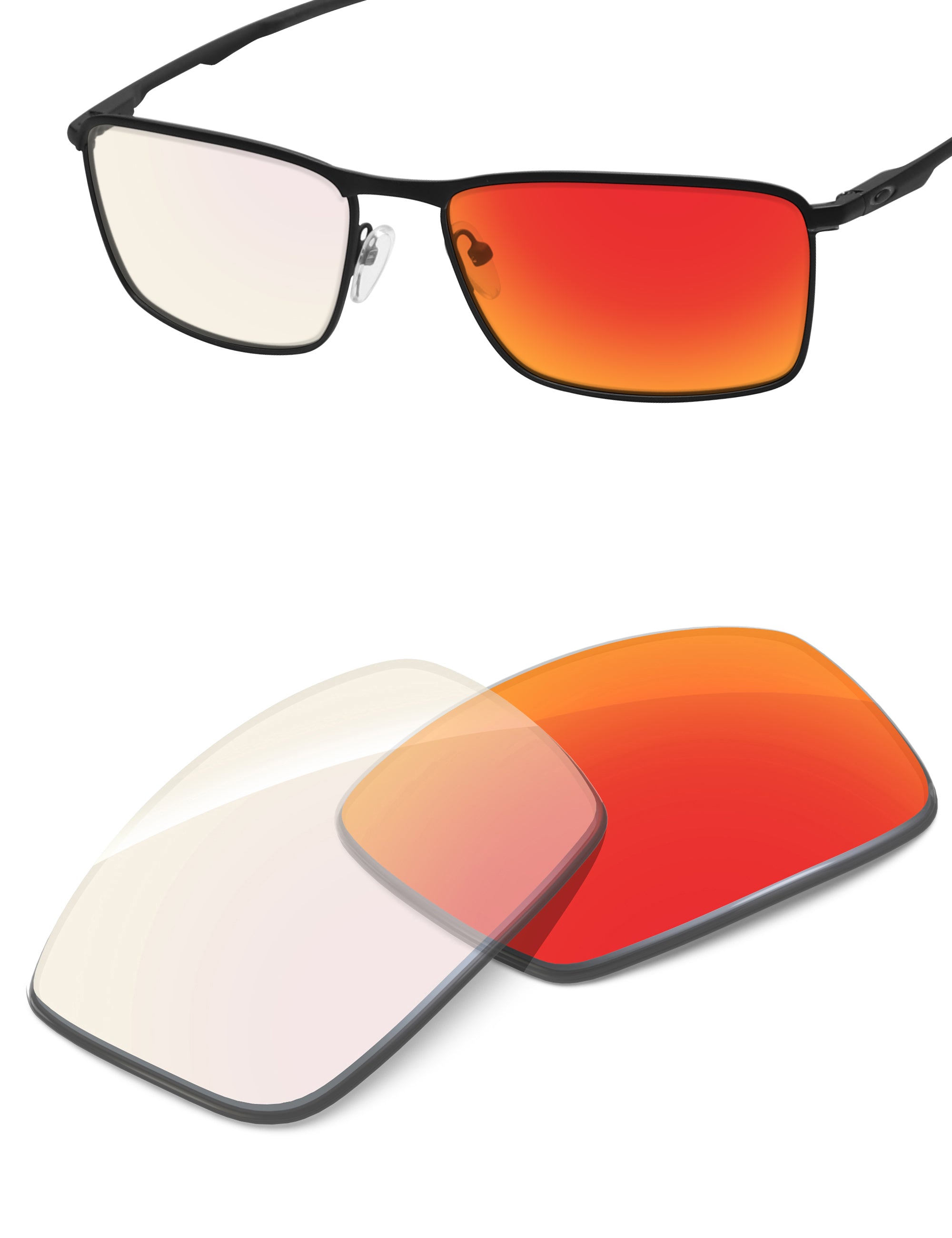 Fire Red FlashMirror™ Photochromic-Non-Polarized