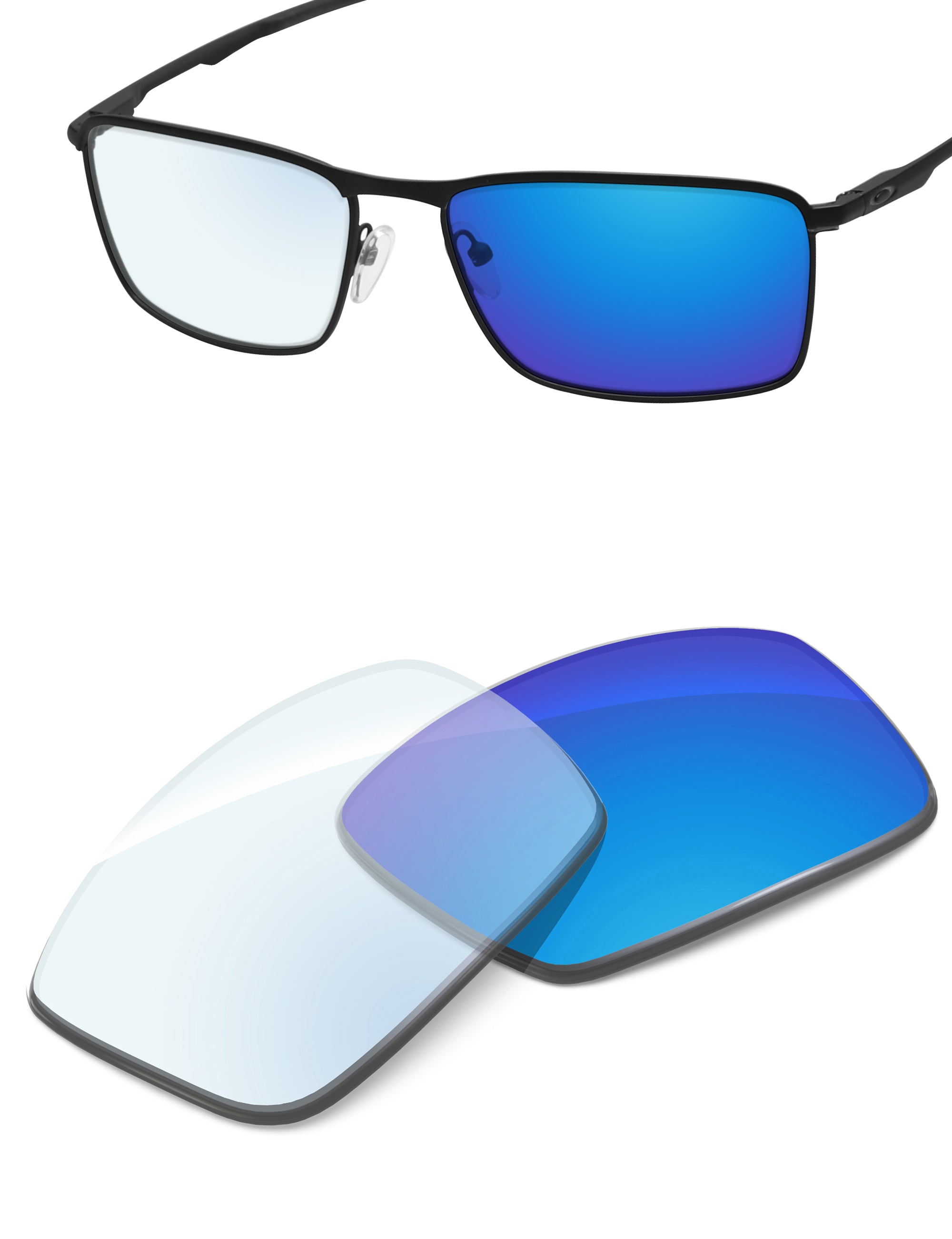 Sky Blue FlashMirror™ Photochromic-Non-Polarized