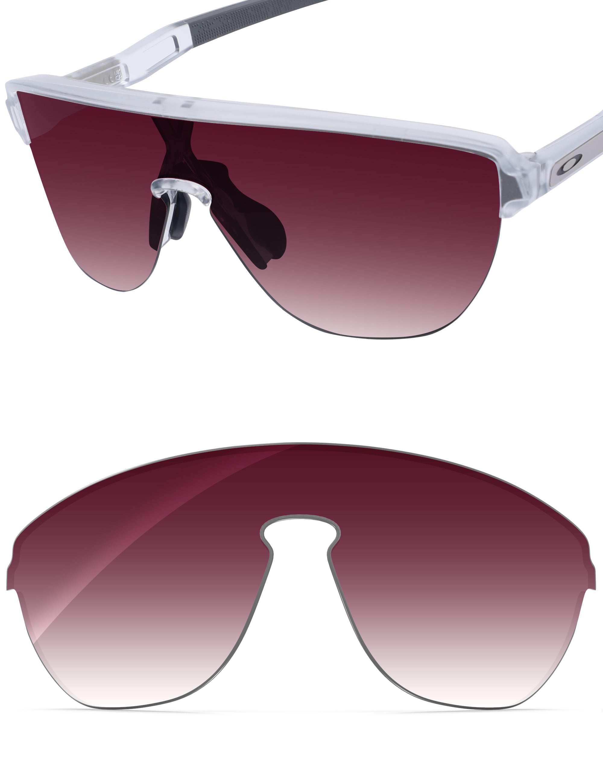 Wine Red Gradient-Non-Polarized