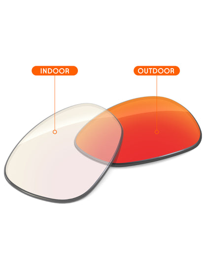 Fire Red FlashMirror™ Photochromic-Non-Polarized