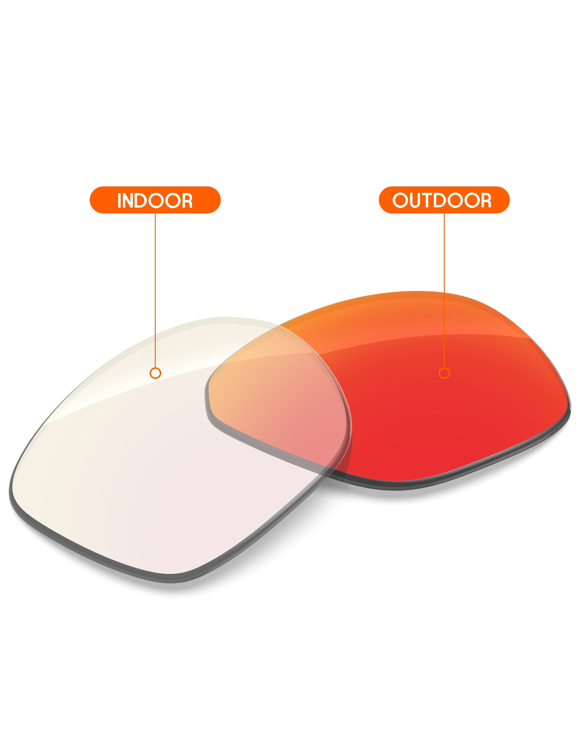 Fire Red FlashMirror™ Photochromic-Non-Polarized