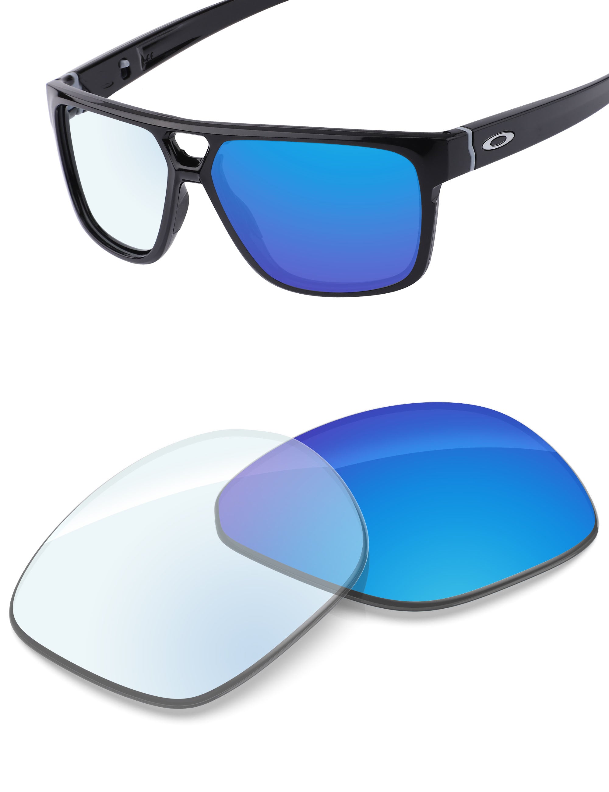 Sky Blue FlashMirror™ Photochromic-Non-Polarized