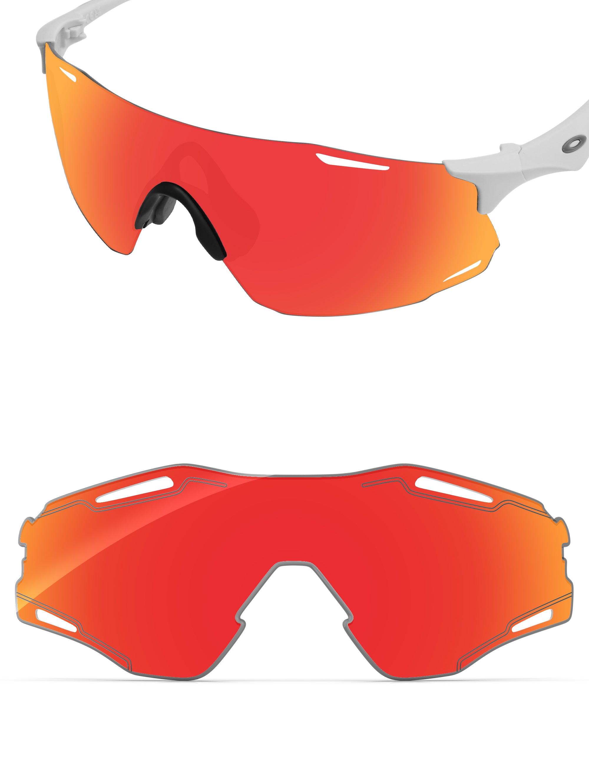 Fire Red FlashMirror™-Non-Polarized