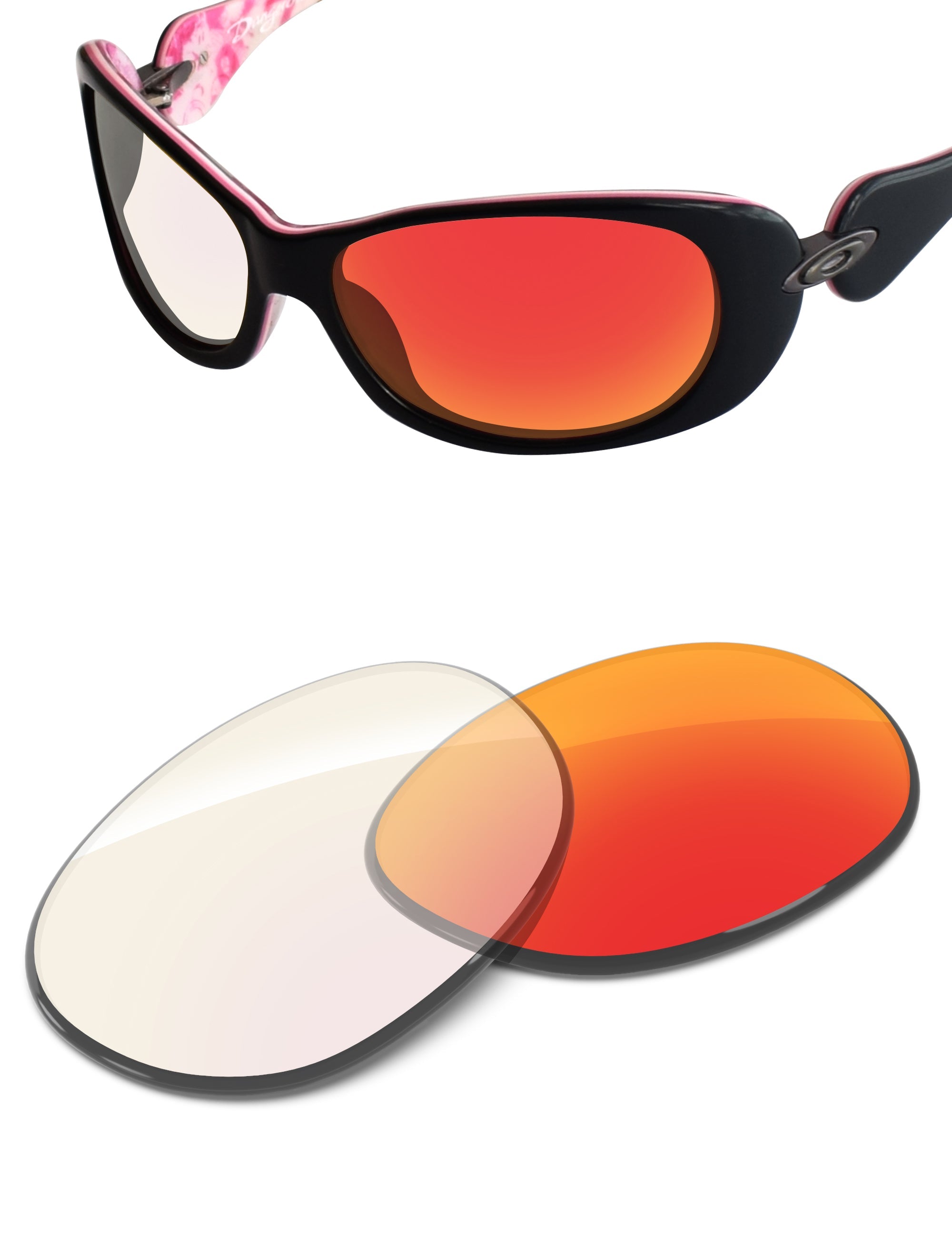 Fire Red FlashMirror™ Photochromic-Non-Polarized