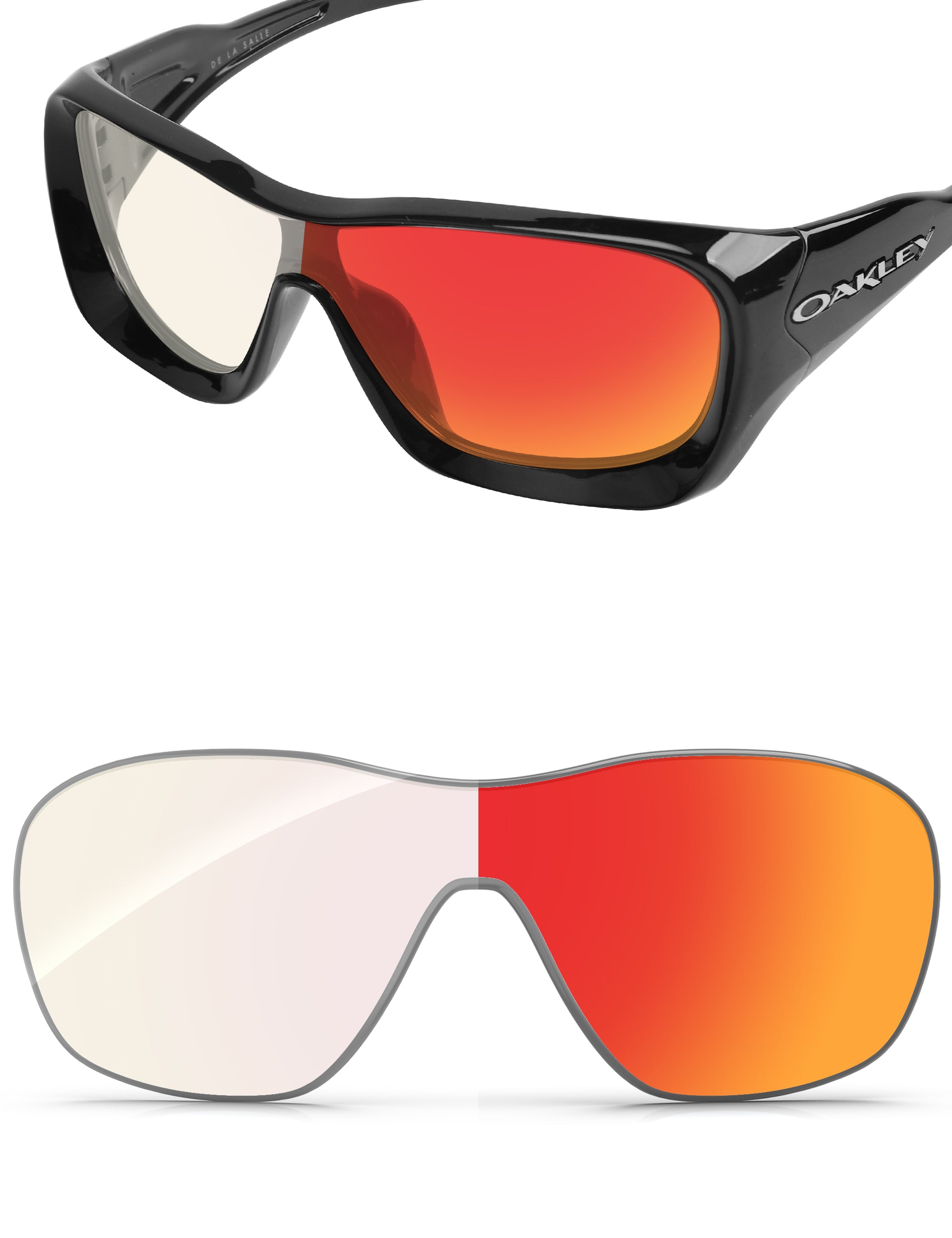 Fire Red FlashMirror™ Photochromic-Non-Polarized