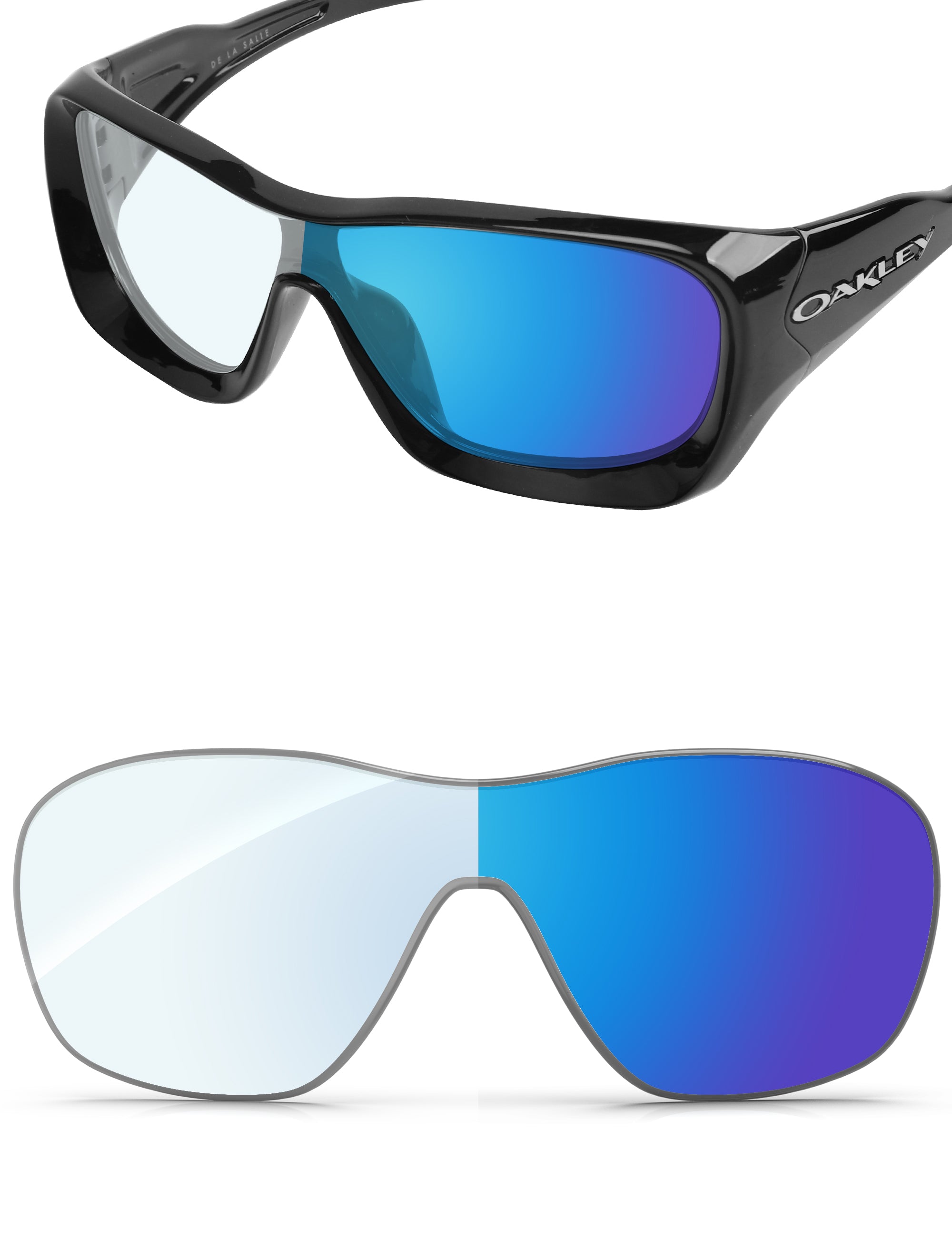Sky Blue FlashMirror™ Photochromic-Non-Polarized