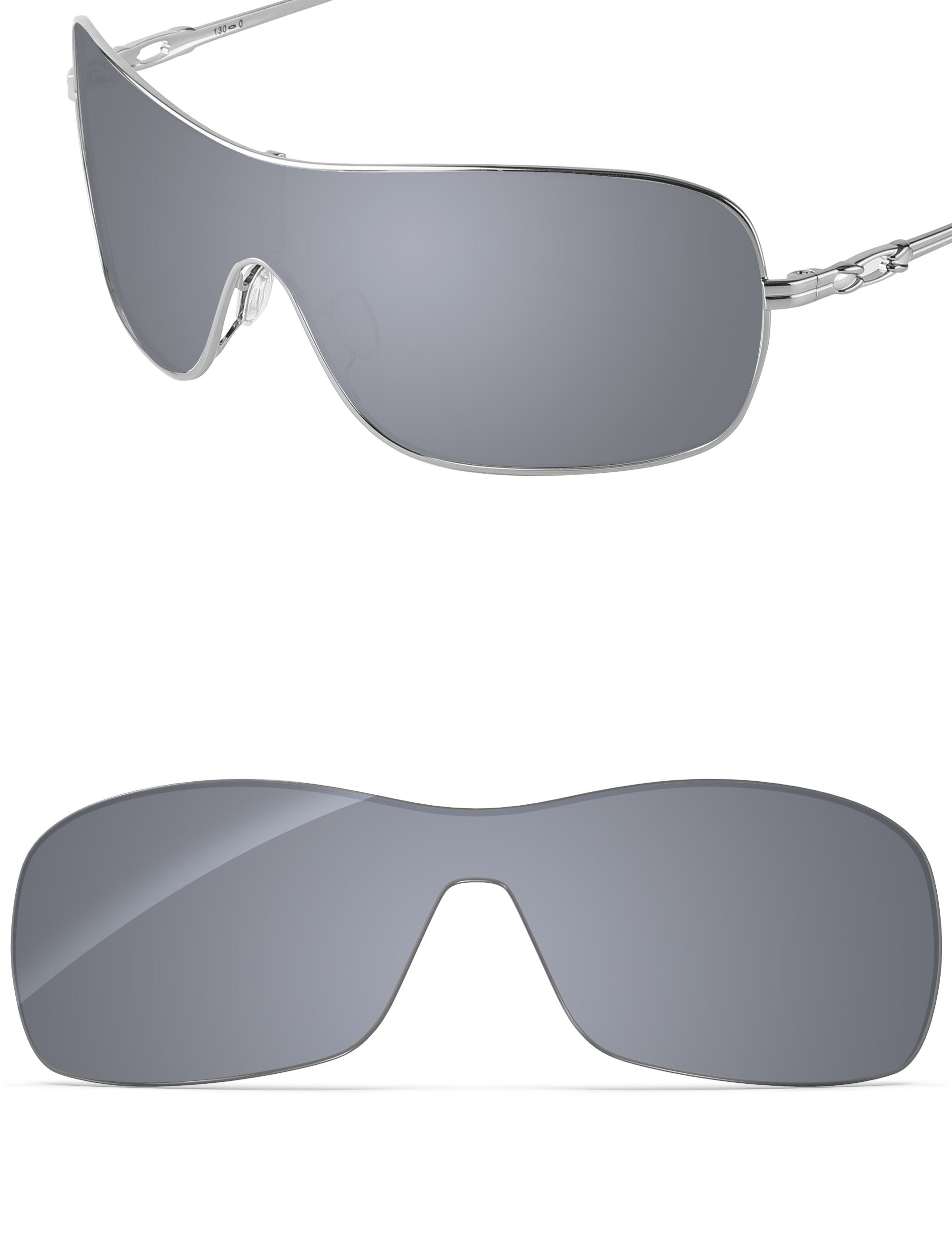 Silver Metallic FlashMirror™-Non-Polarized