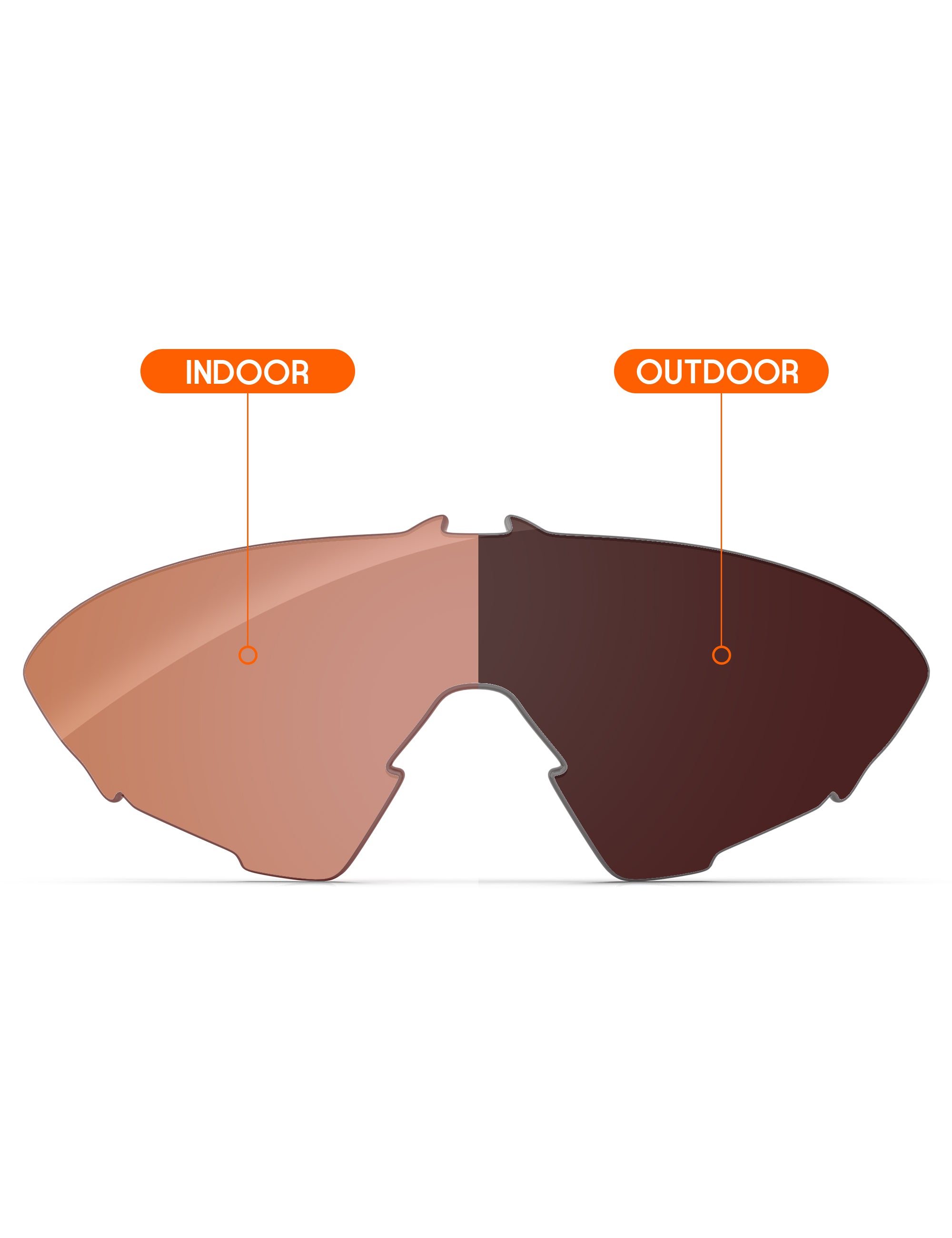 Orange Tint Photochromic-Non-Polarized