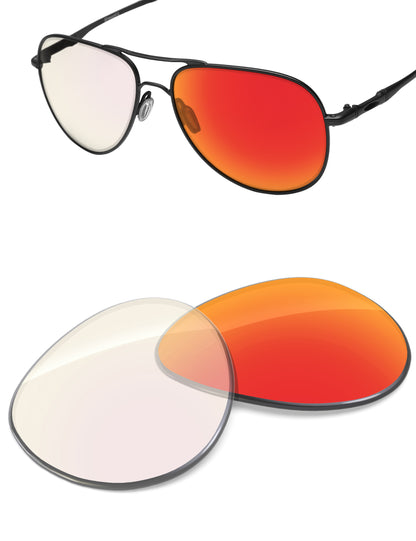 Fire Red FlashMirror™ Photochromic-Non-Polarized